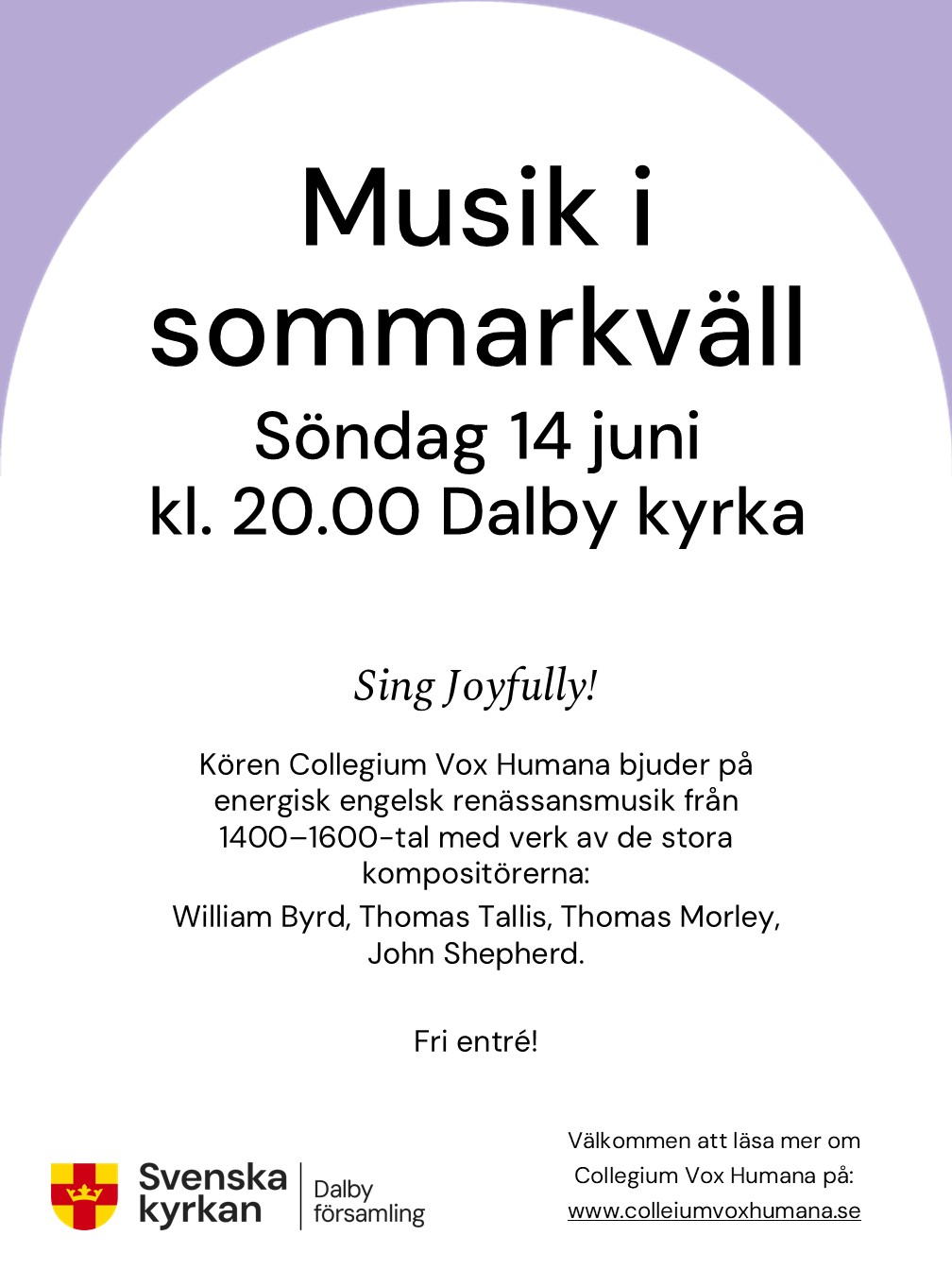 Affisch för musik i sommarkväll 2026