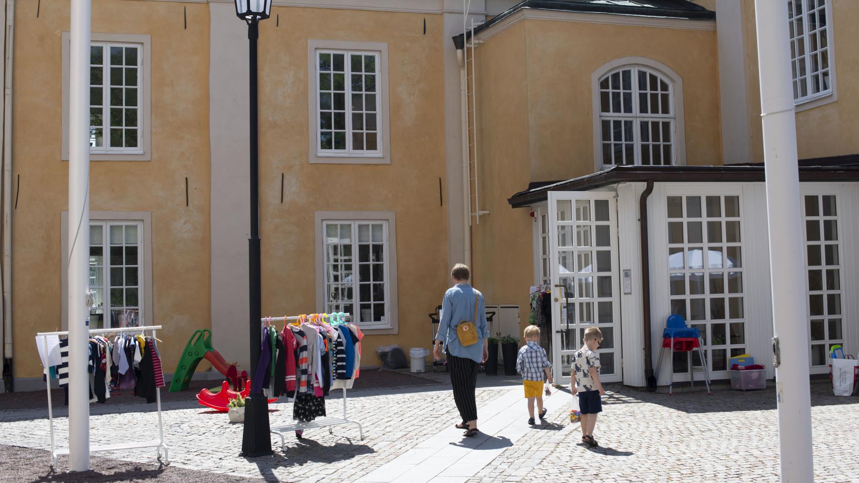 Bilden visar café i Kristinegården.