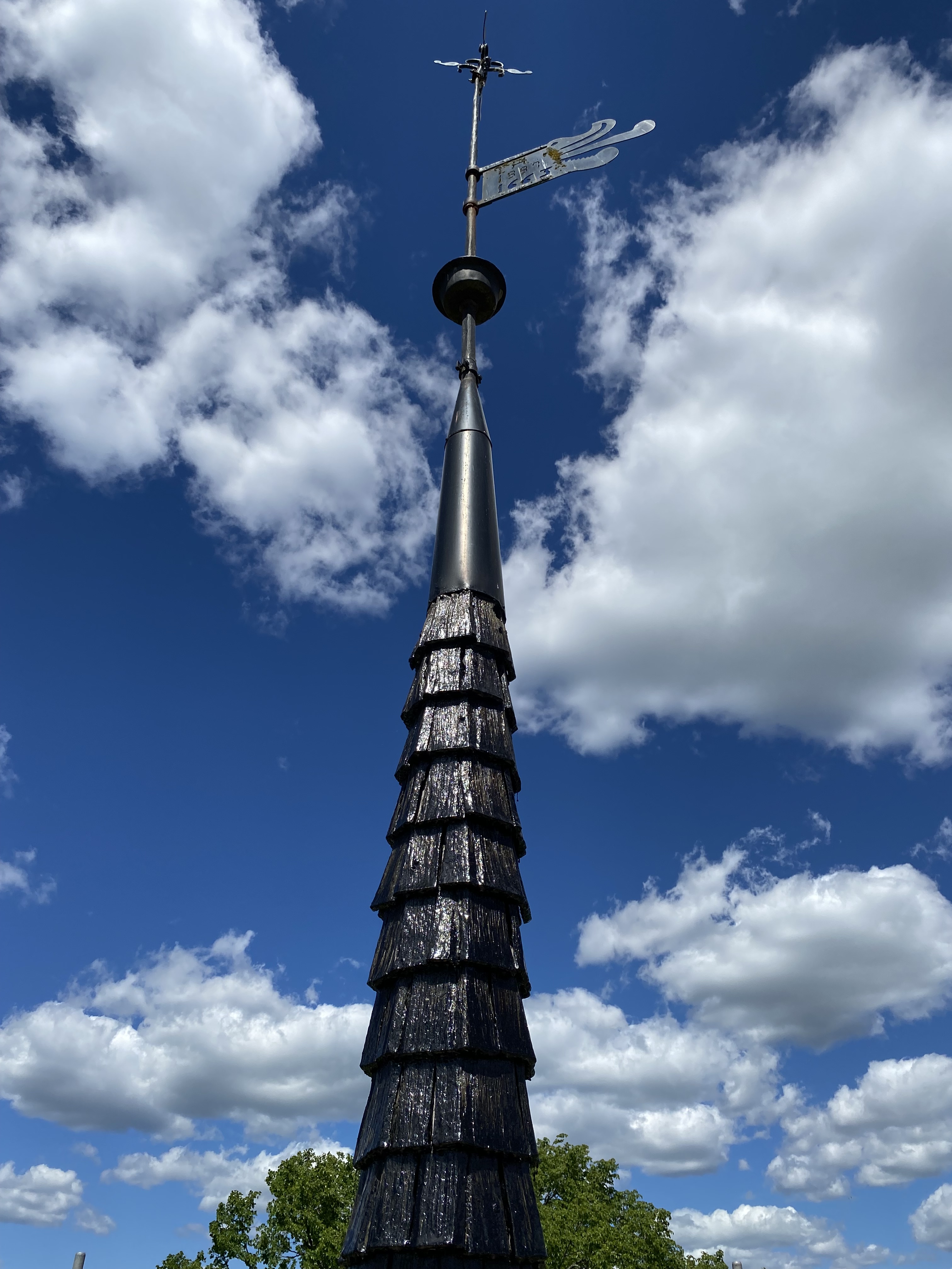 Utsikt från Torsås kyrkas klockstapel.