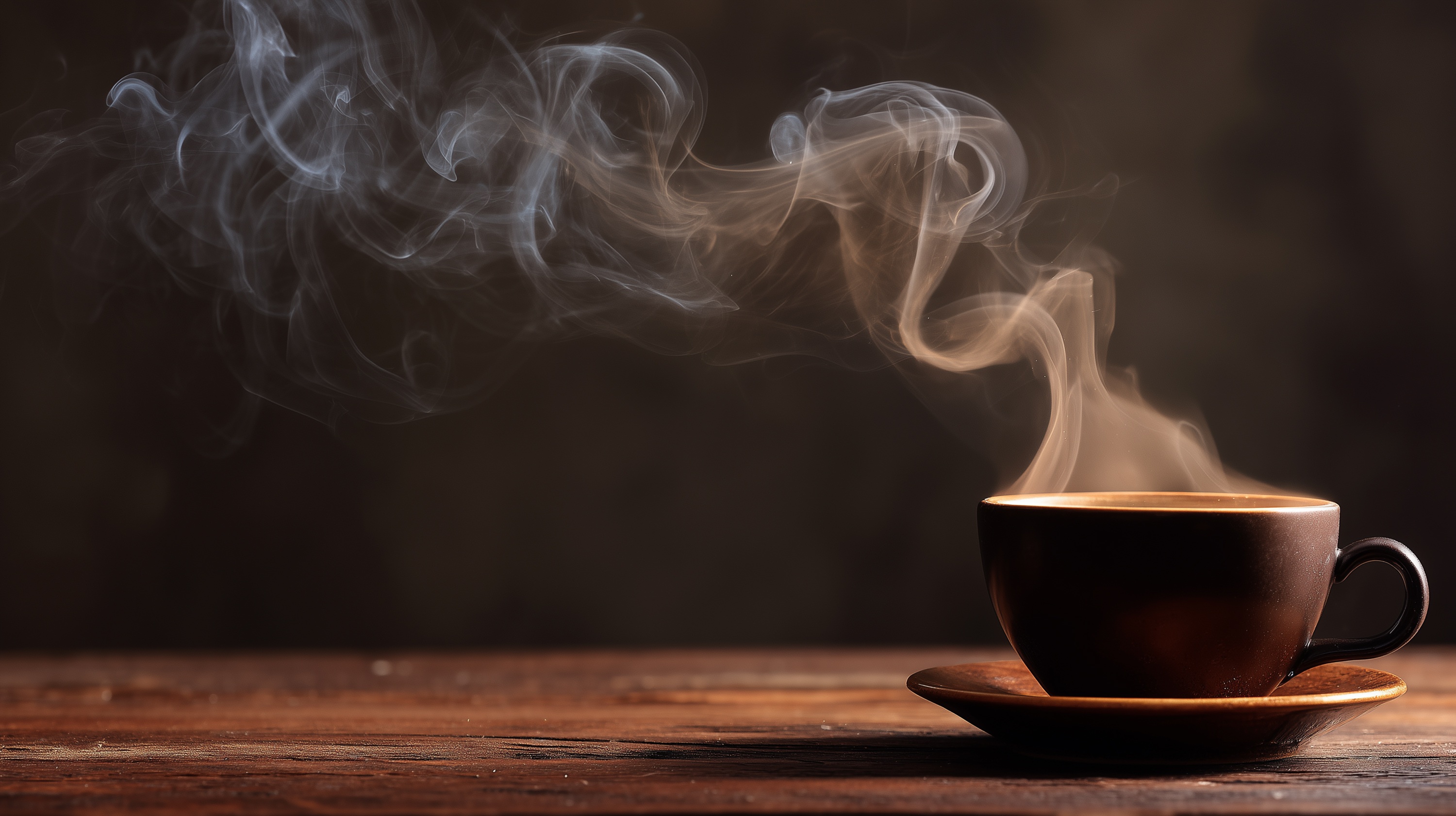 kaffekopp som det ryker om.