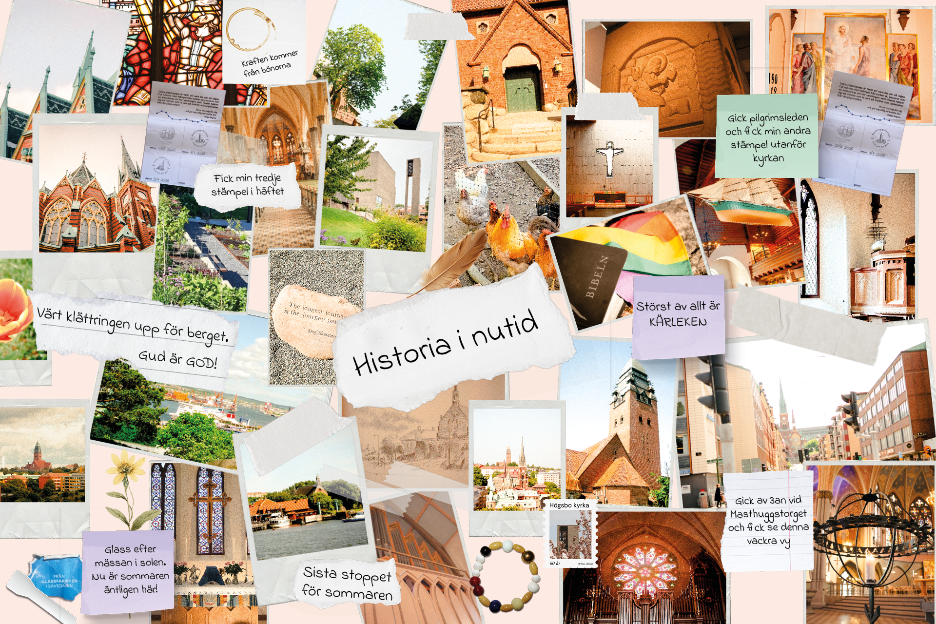 Bilder på kyrkorna i Carl Johans pastorat