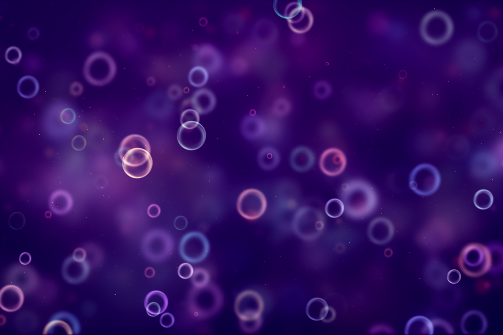 Abstrakt illustration av lila bubblor.