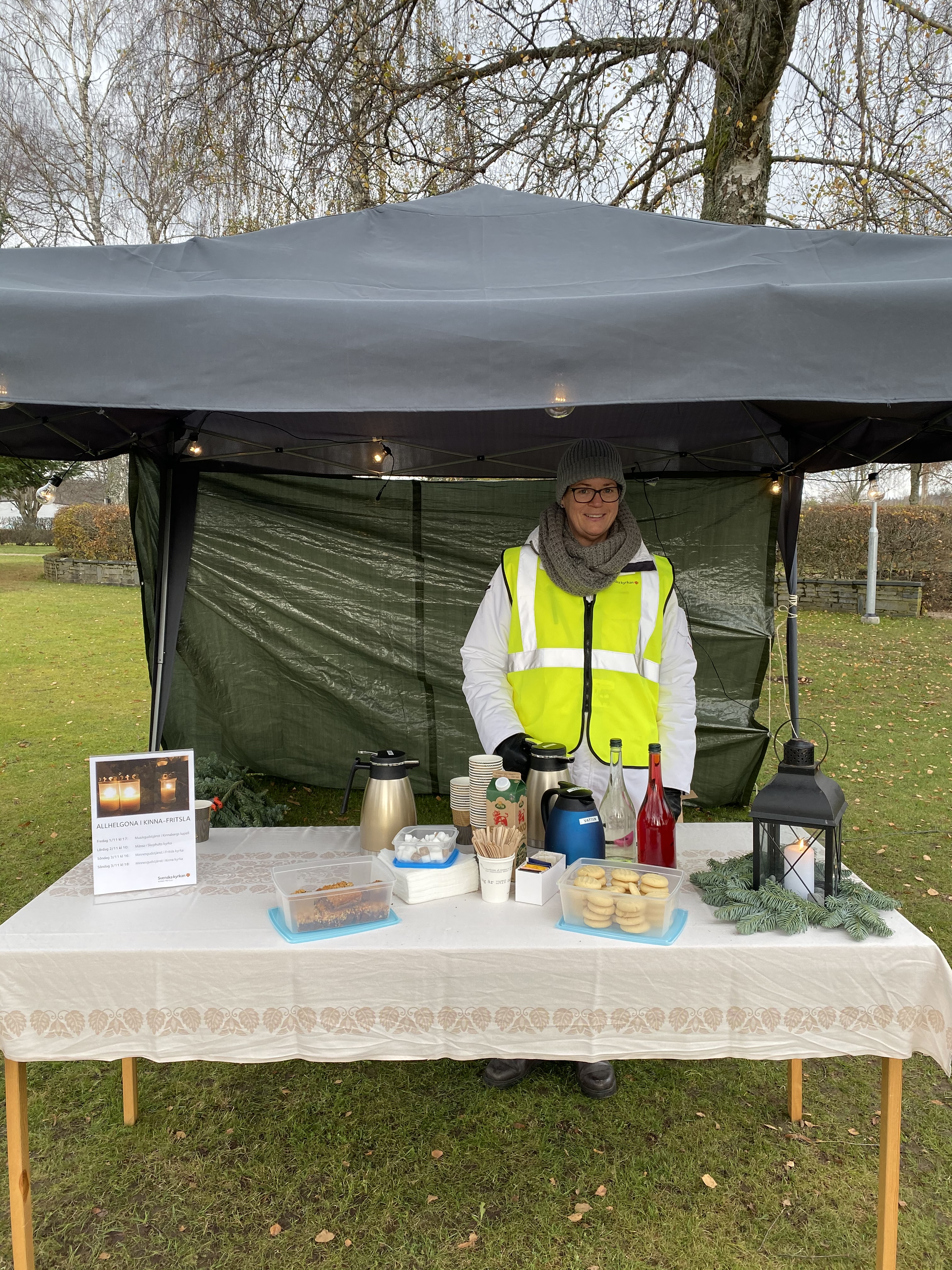 Kaffeservering på Kinnaborg
