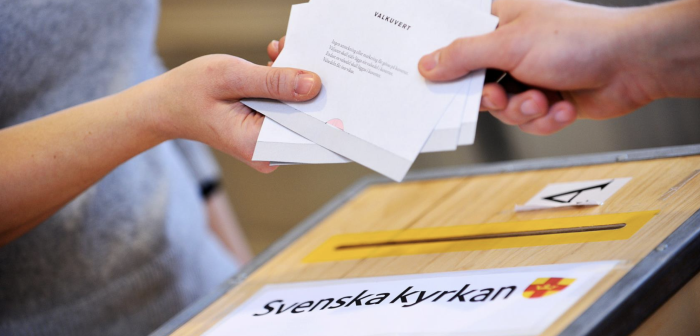 I Svenska kyrkan är det val vart fjärde år. I kyrkovalet väljer du de personer som ska få förtroendet att styra kyrkan de kommande fyra åren.