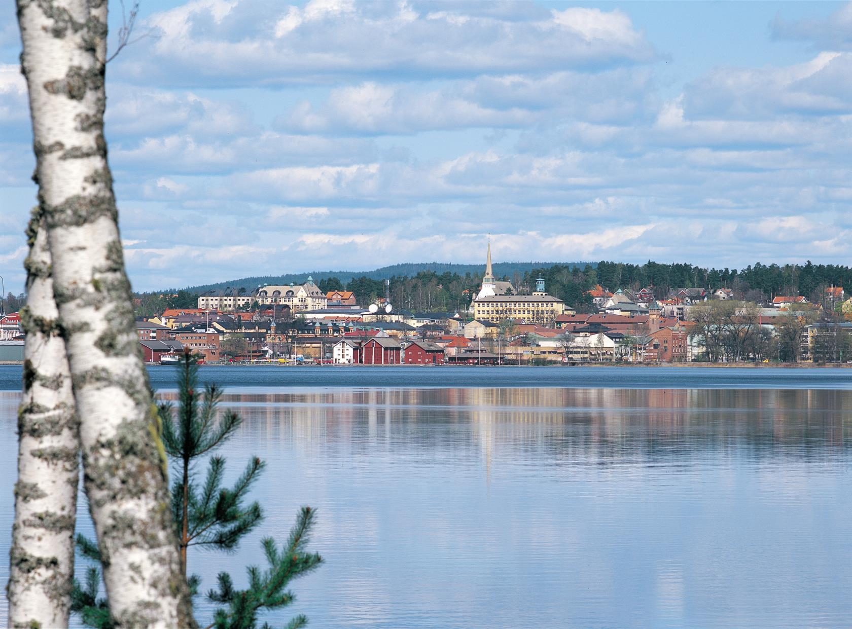 Arvika sett från Viksholmen.