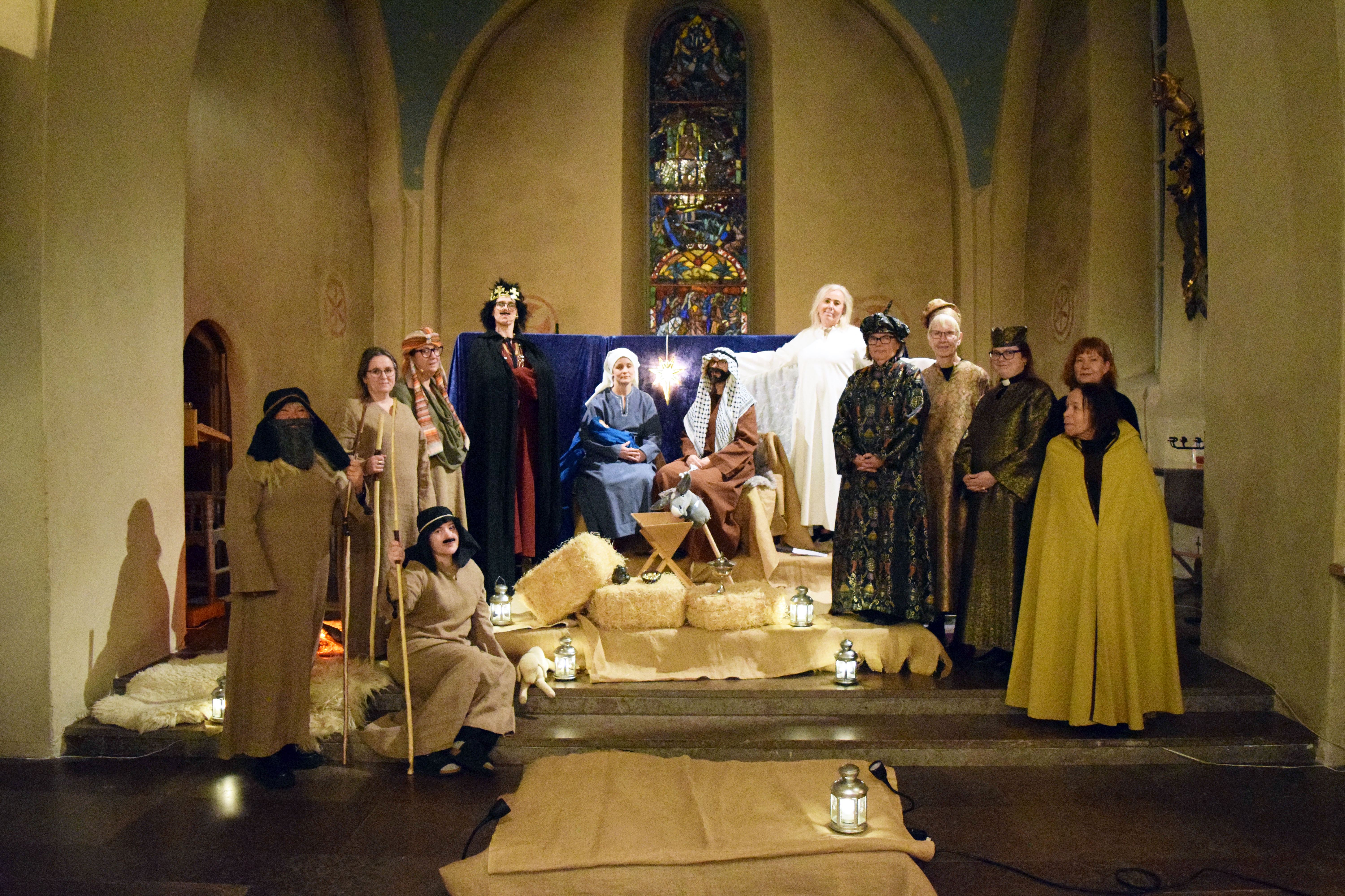 Dramatisering av berättelsen om Jesu födelse.