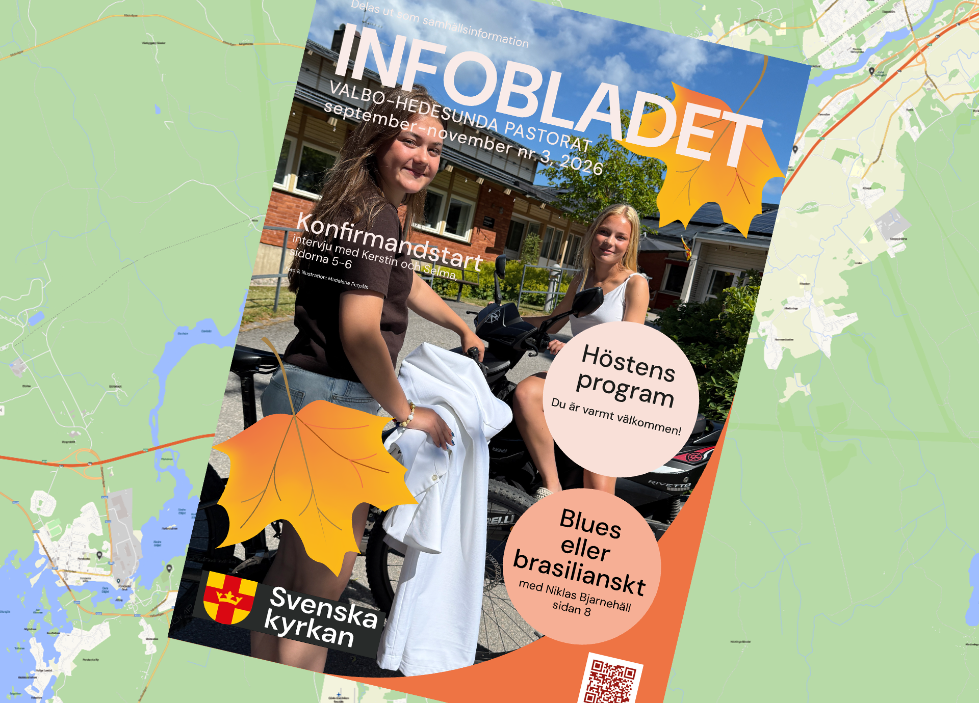 Församlingsbladet som delas ut i helgen 28-30 augusti.