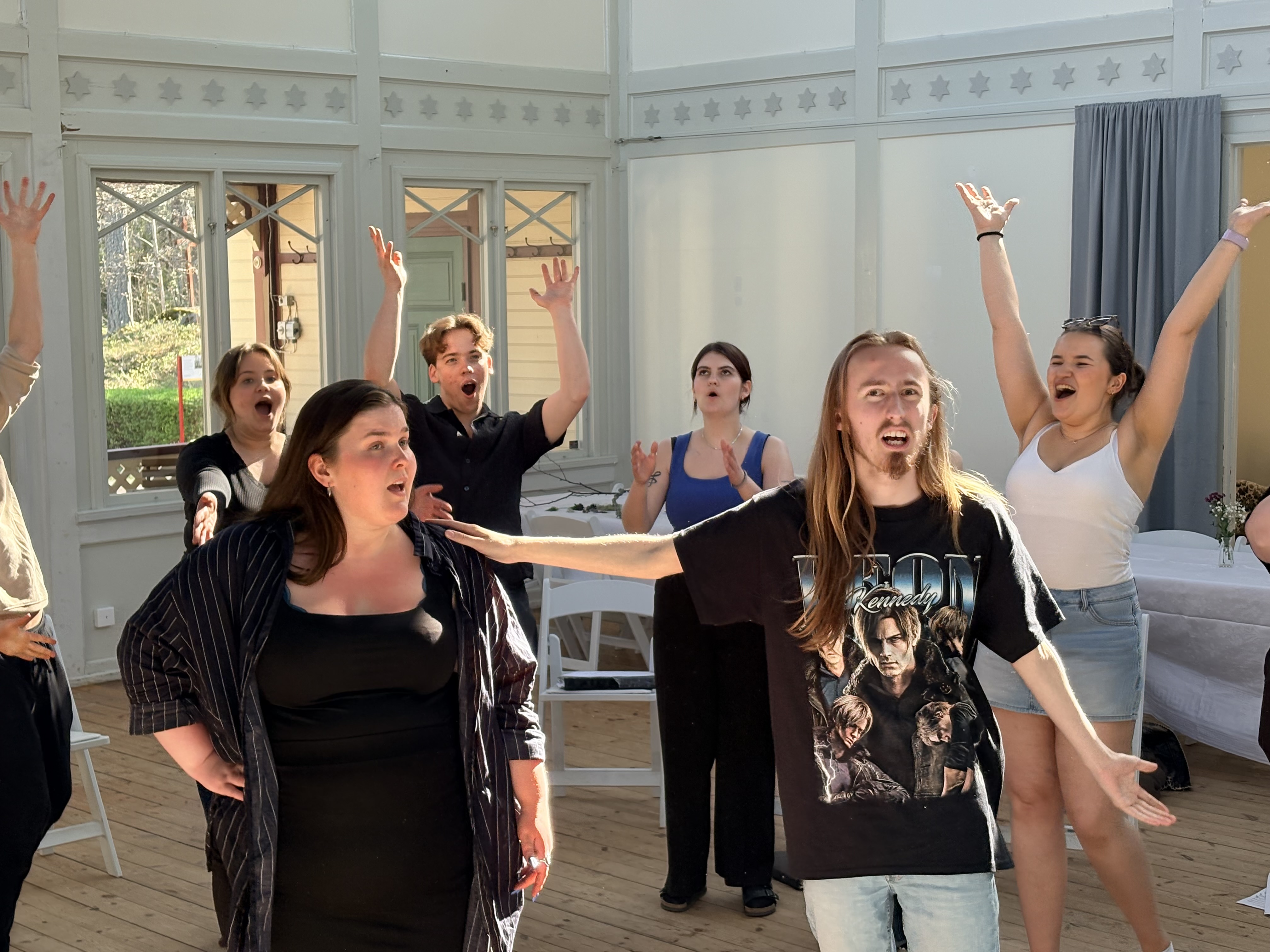 Ungdomskör övar inför Jesus Christ Superstar