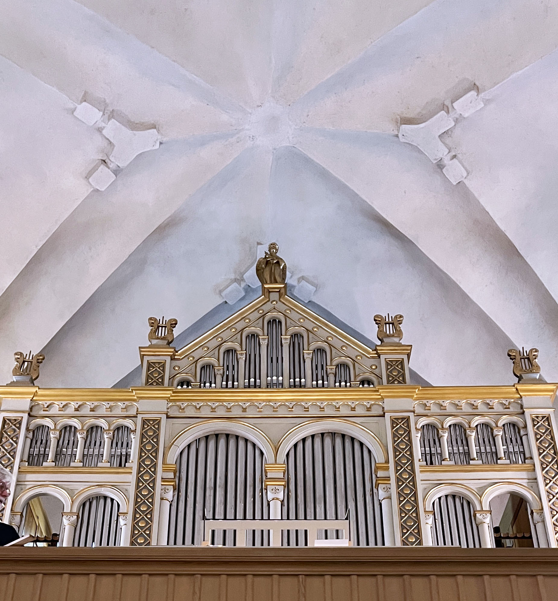 Kyrkorgeln i Valbo kyrka.