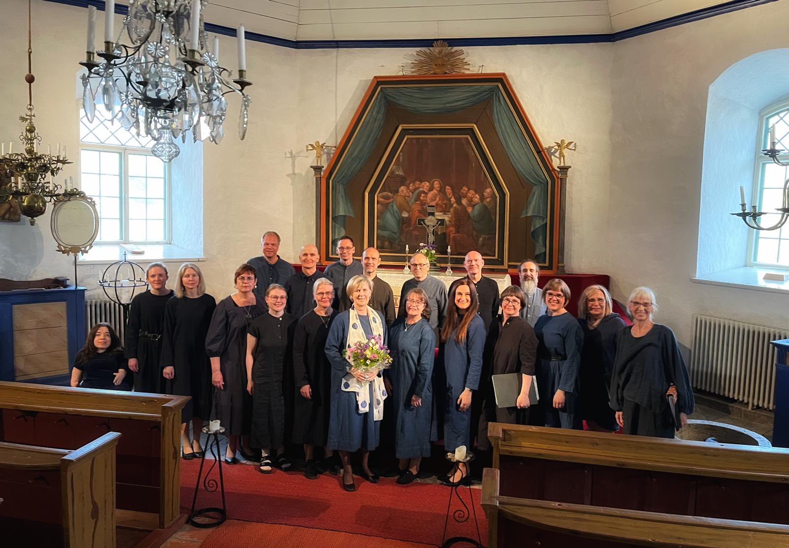 Ceciliakören uppställda