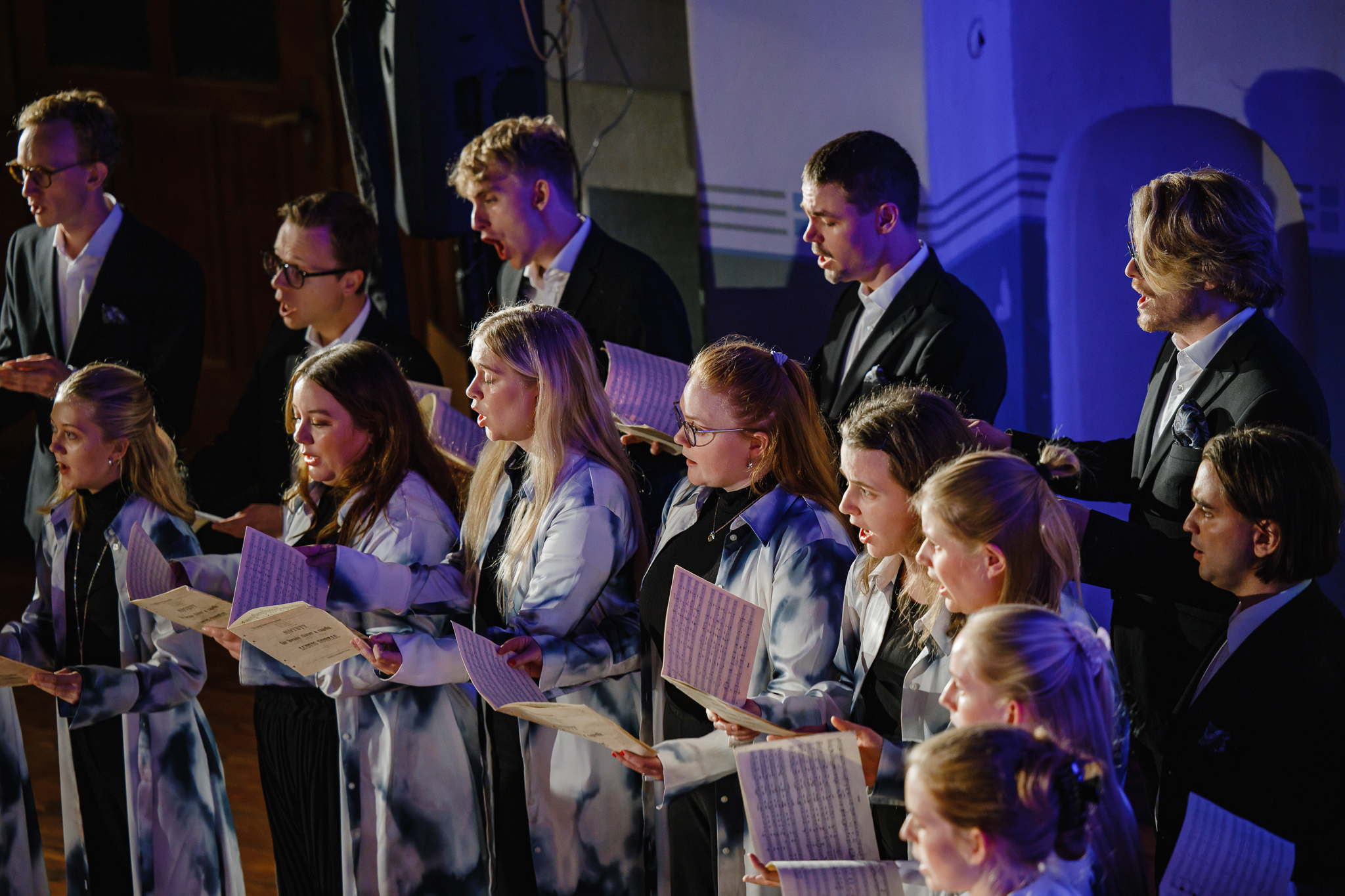 kören Hägersten A Cappella framträder