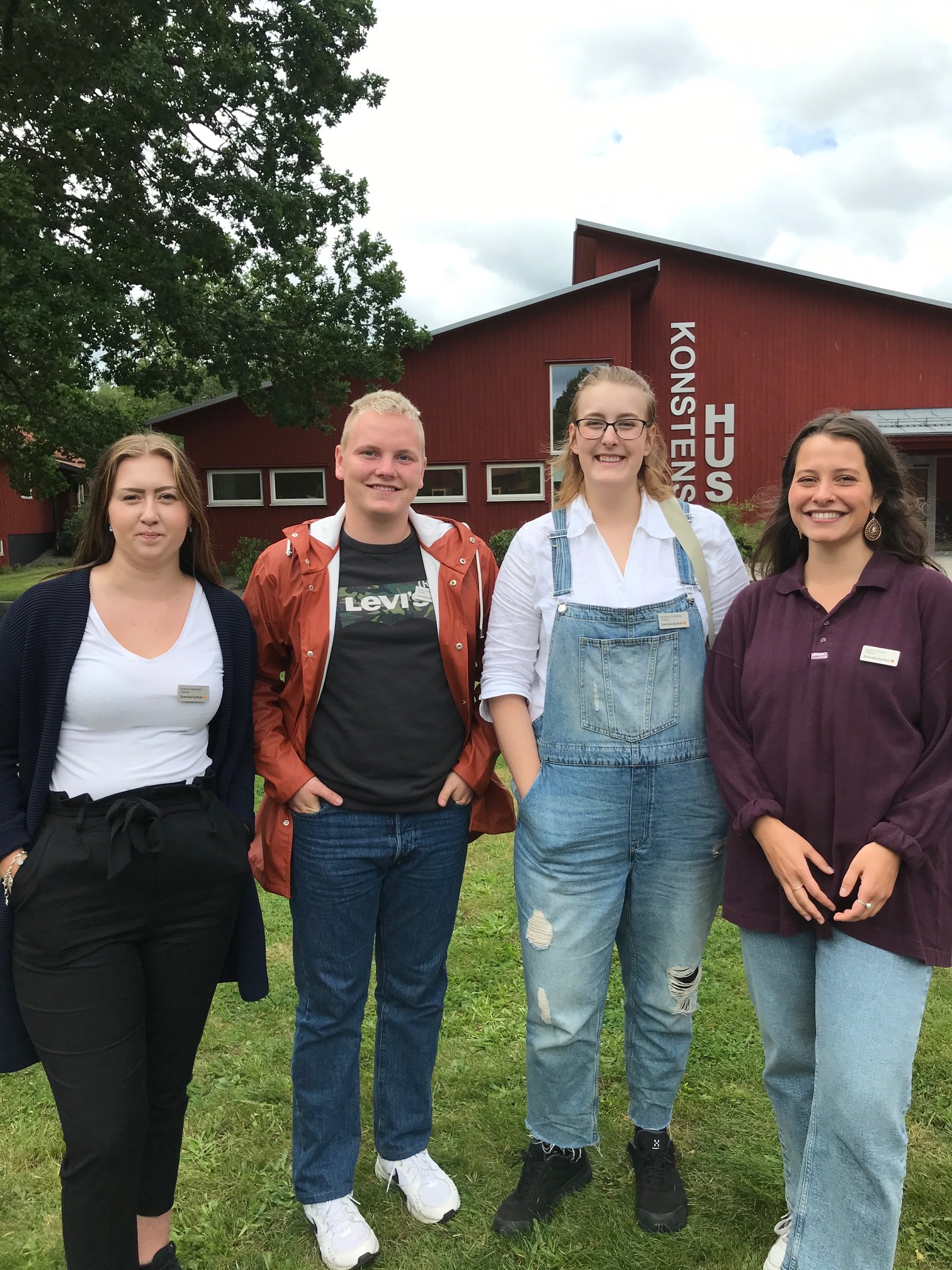 Felicia, Kristina, Gustav, Janina, traineer i Växjö stift