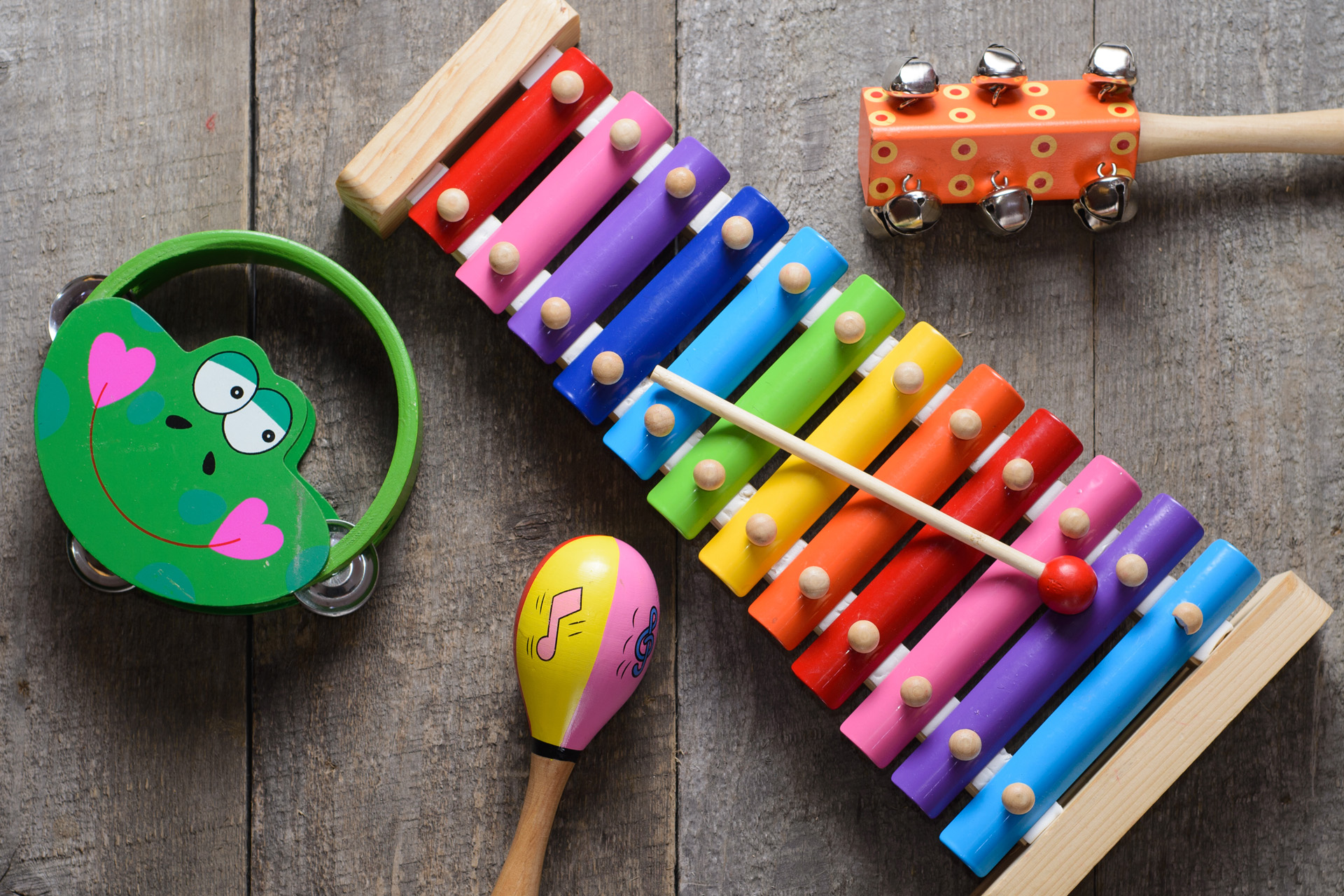 Bild på rytmikinstrument för barn.