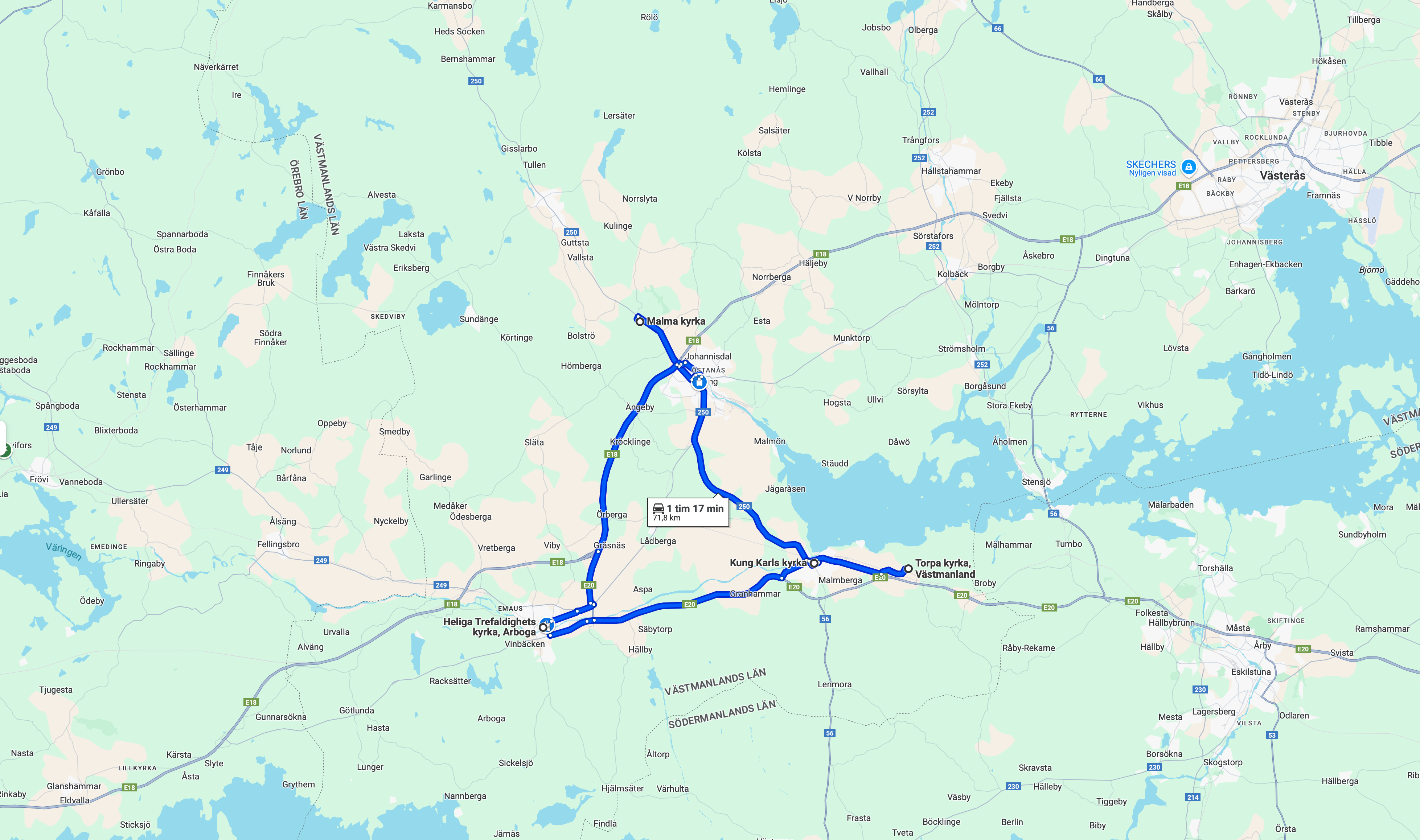 Förslag på färdväg för sjätte sinnet