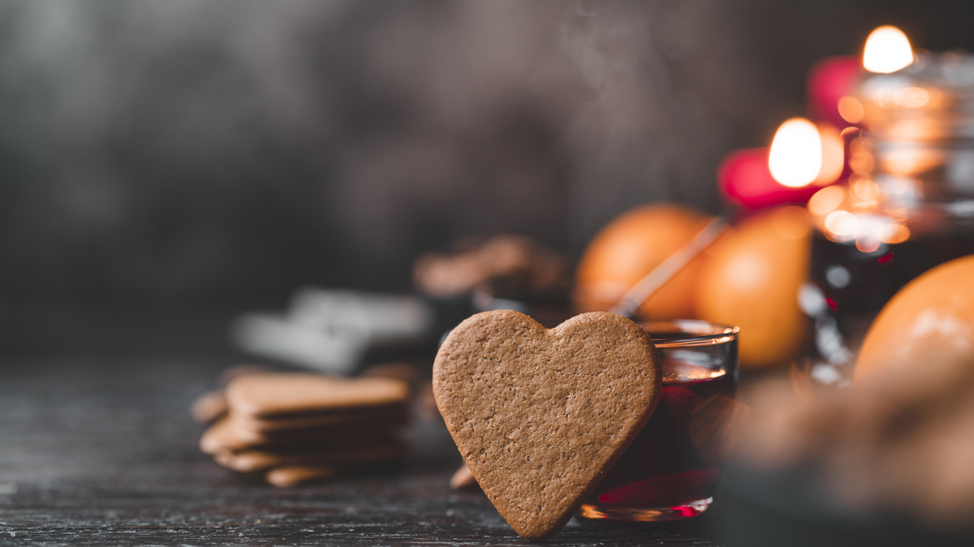 Hjärtformad pepparkaka. 