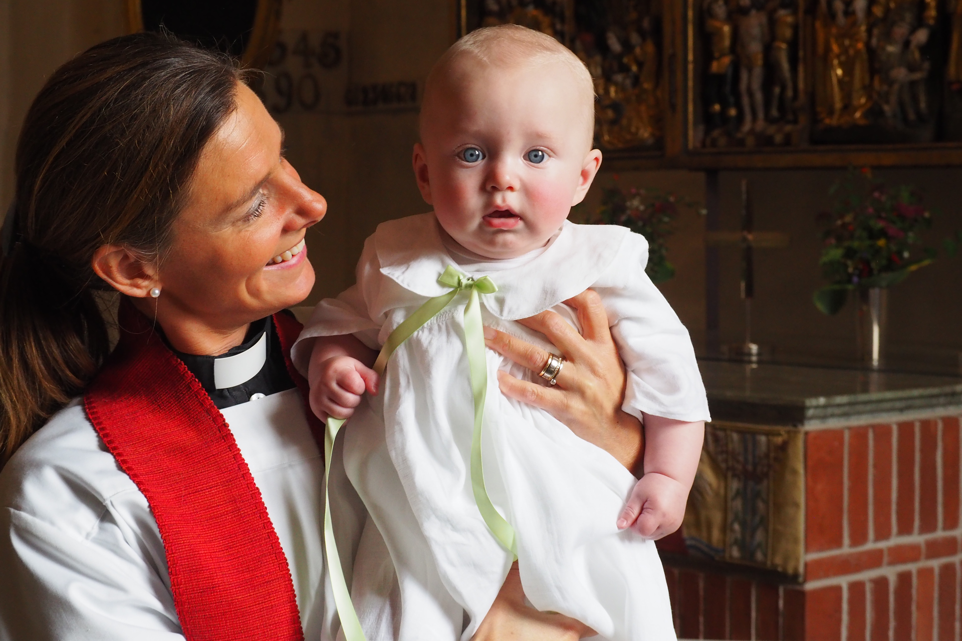 Dopbild från Värmdö kyrka