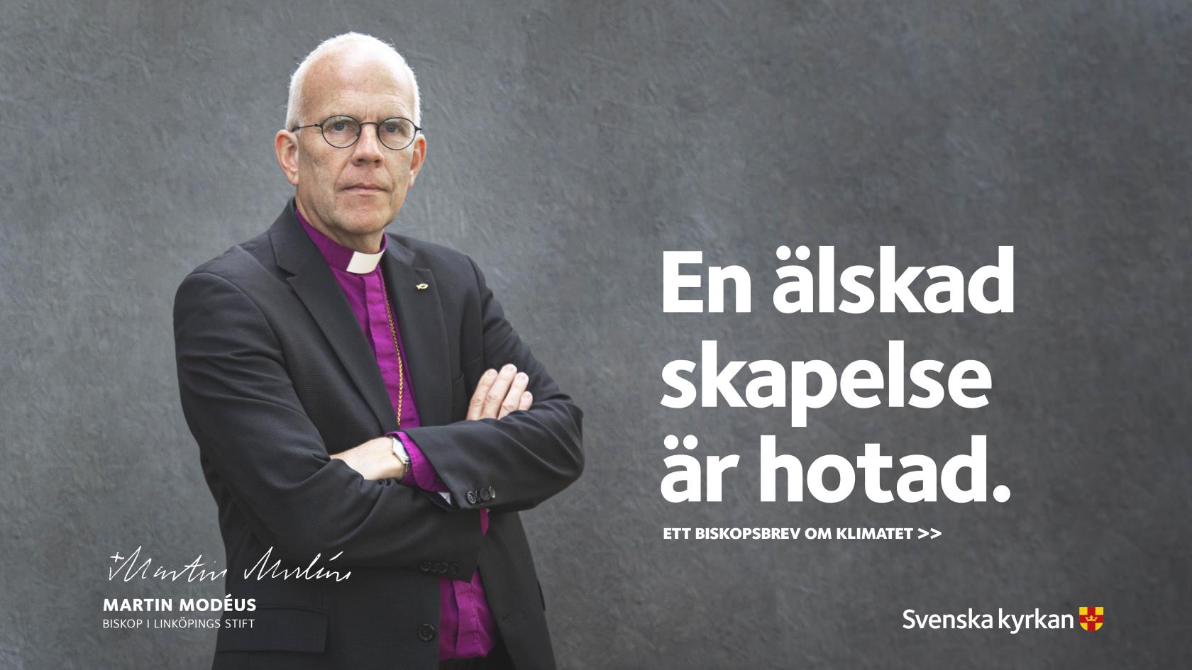 Foto på Martin Modéus och citat "En älskad skapelse är hotad"