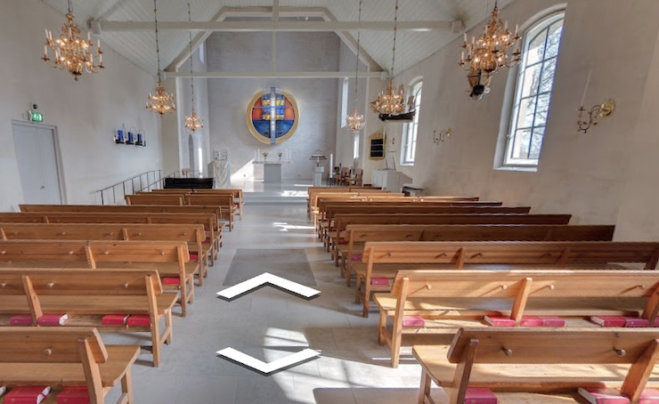 Brännkyrka kyrka inifrån