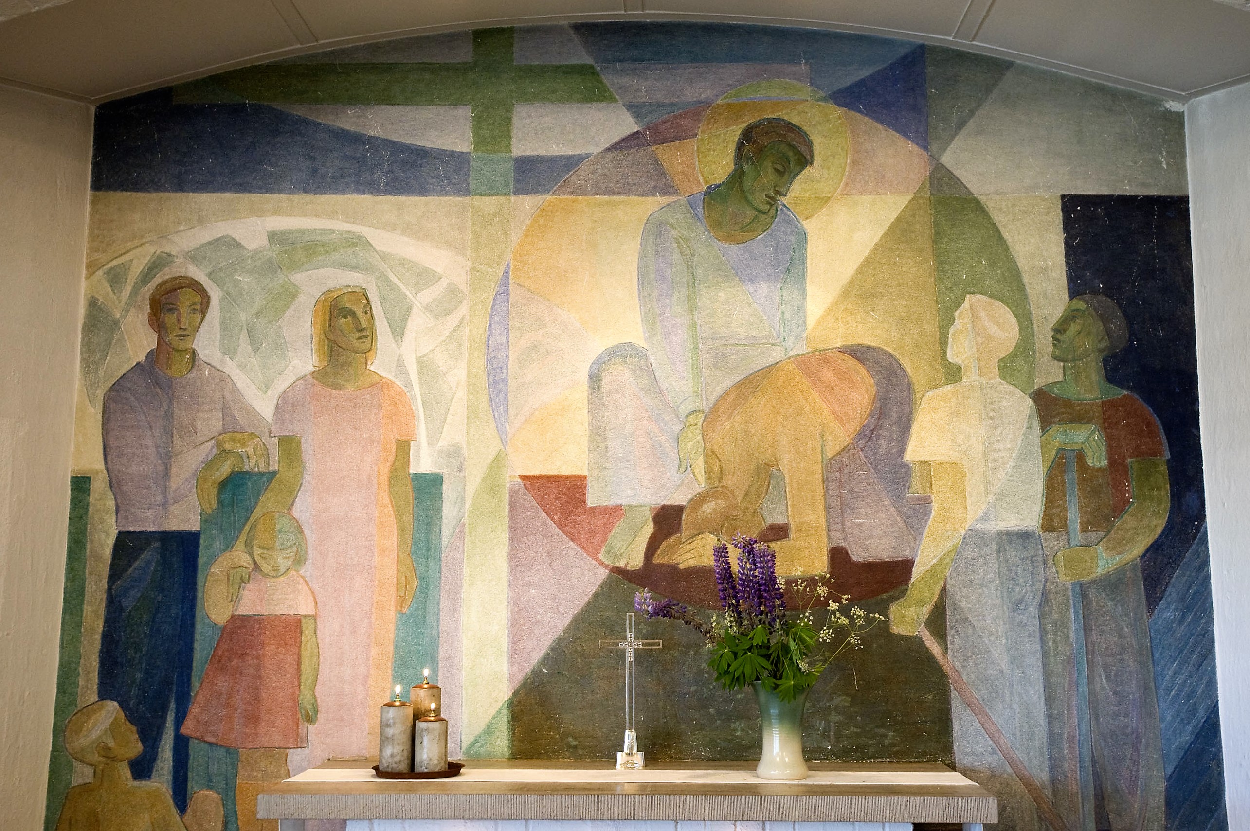 Altare med altartavla