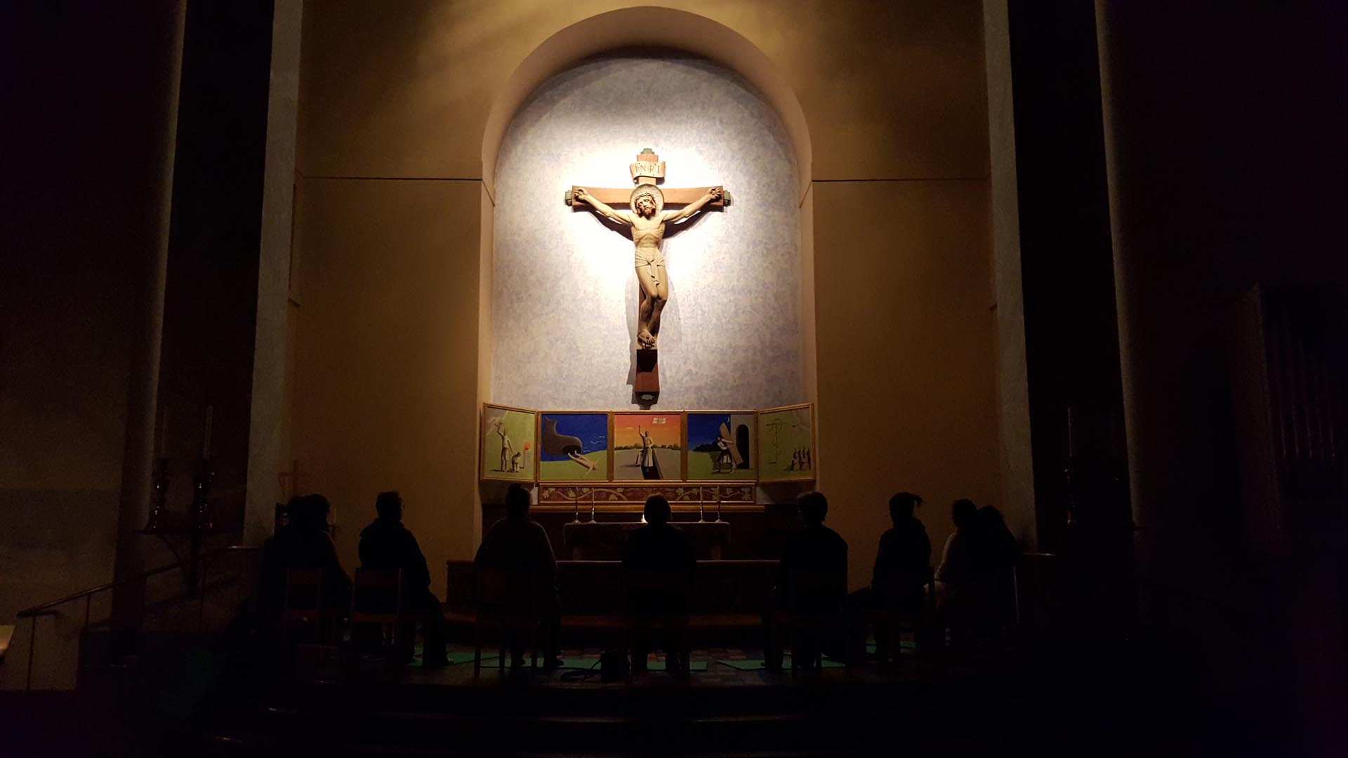 Kristen djupmeditation i Överluleå kyrka.