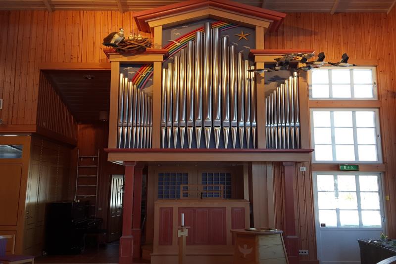 Orgeln i Mariakyrkan.