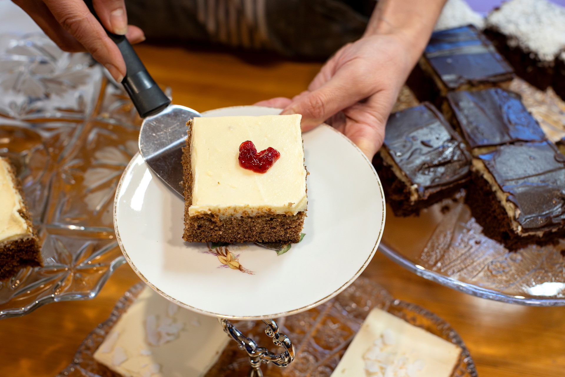 Marknadsdag i Bergsbykyrkan.