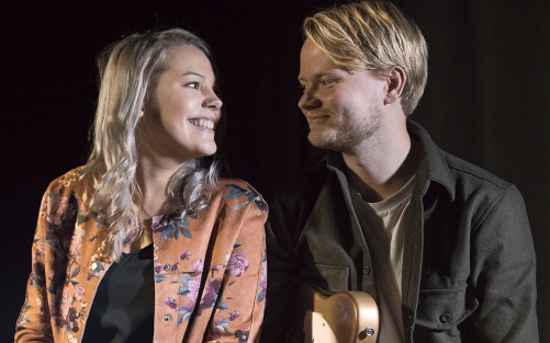 Musikerna Julia Grannas och Erik Holmbom