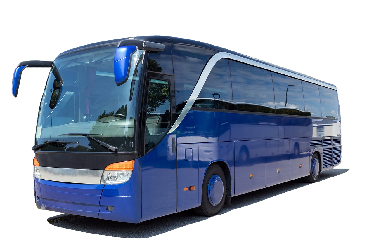 blå buss