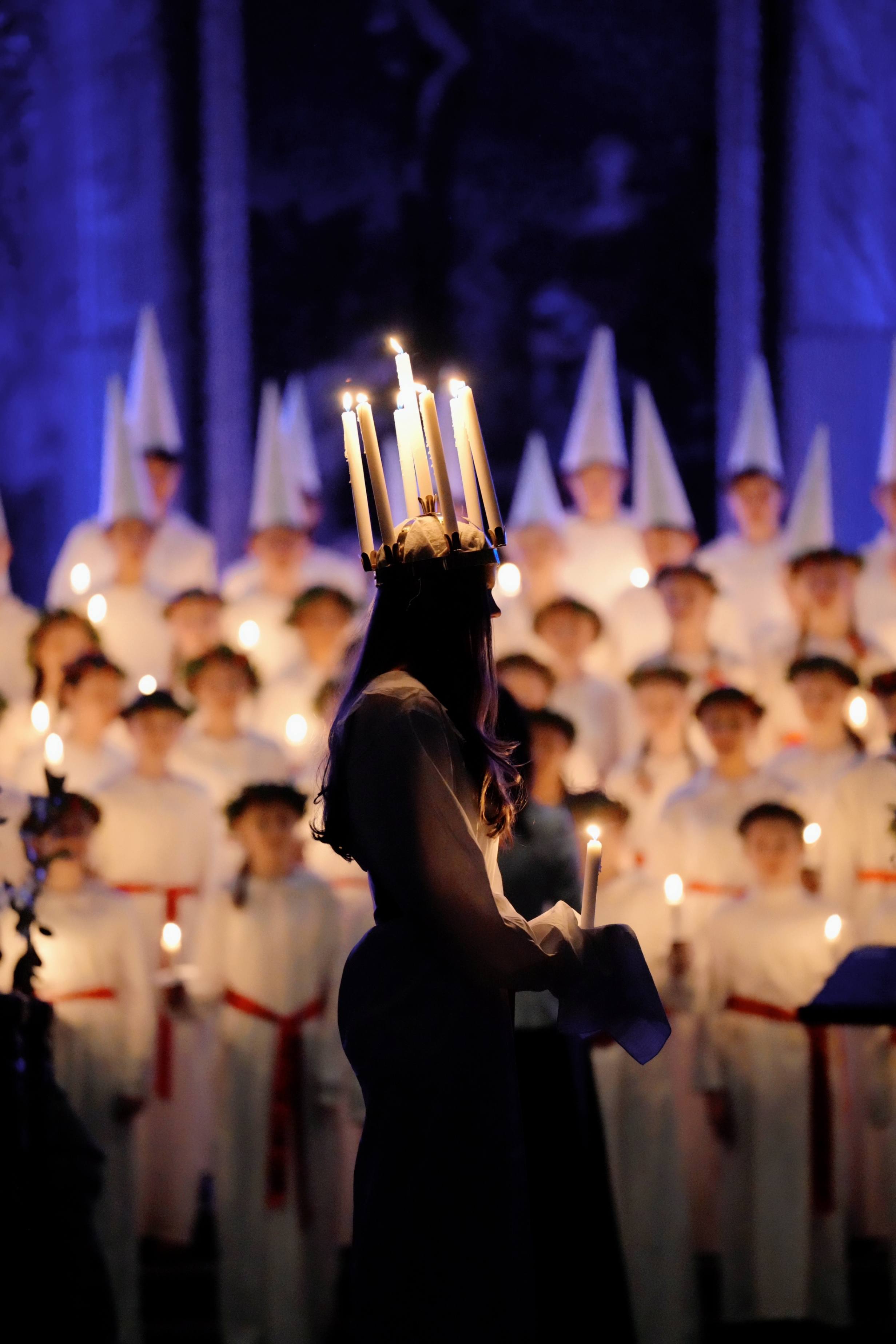 lilla lucia 13december hedvig eleonora kyrka