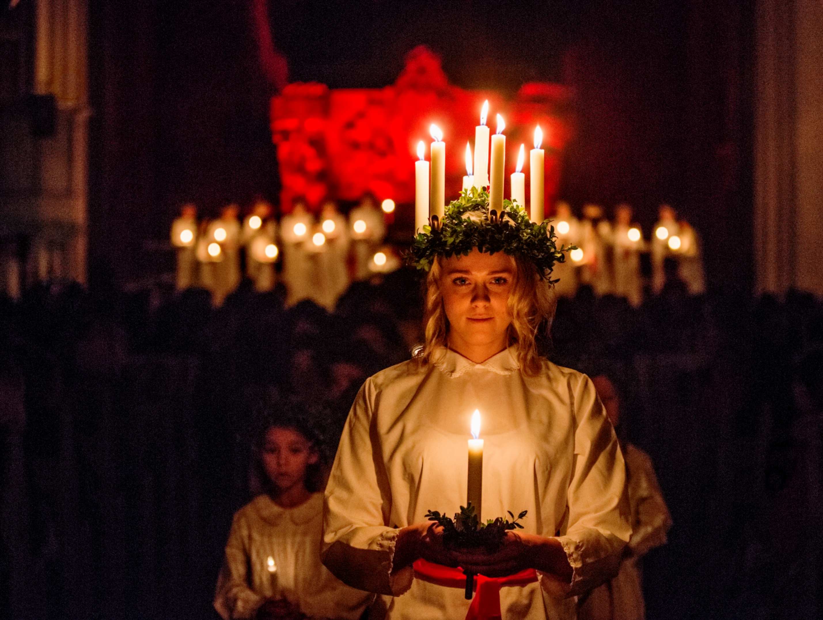lucia 13december i Oscaskyrkan