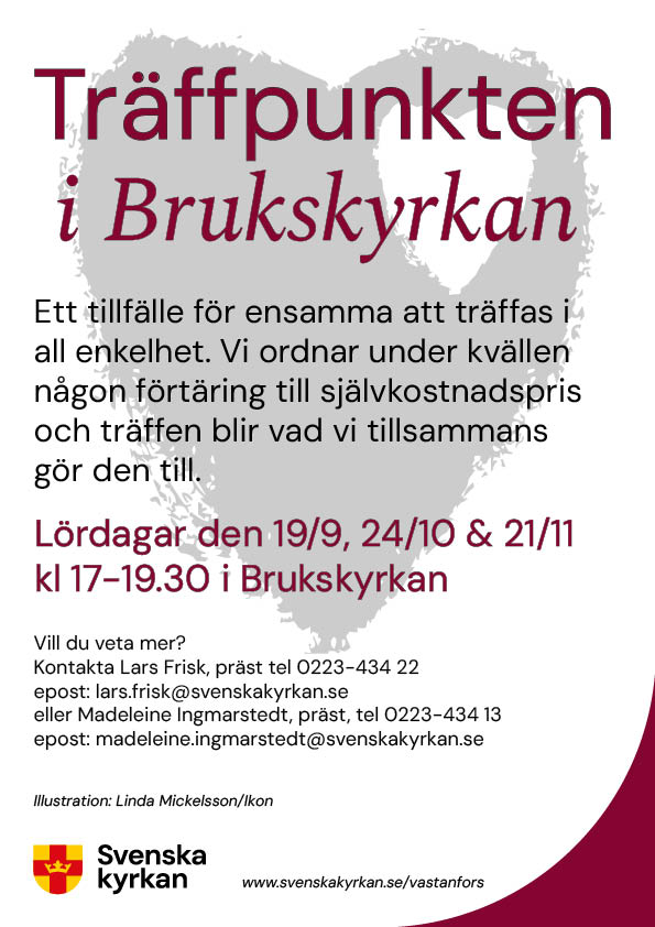 Affisch med information om Träffpunkten