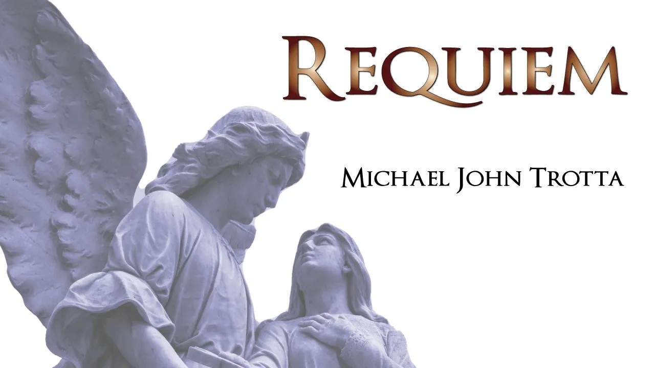 änglar med texten Requiem