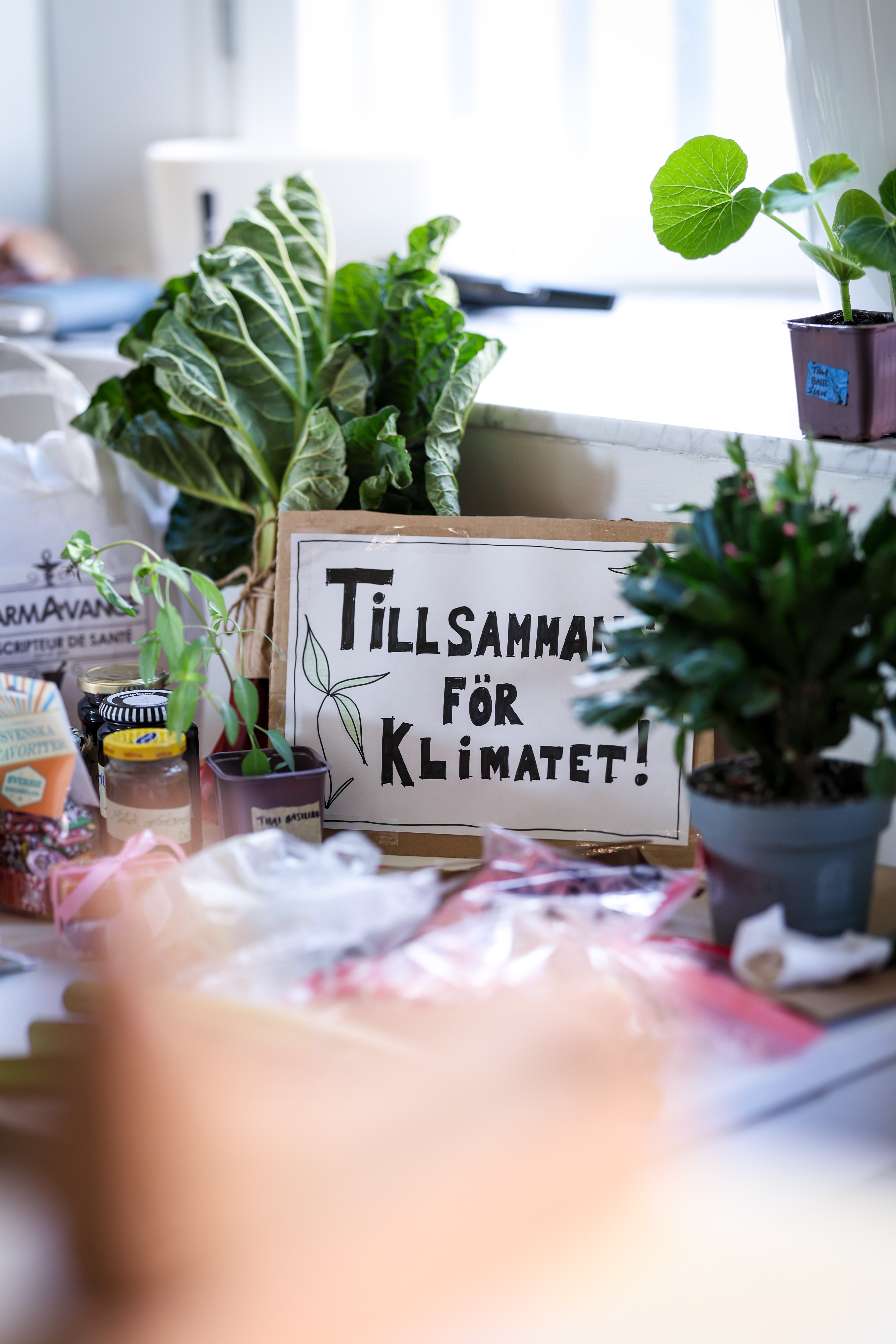 tillsammans för klimatet skylt