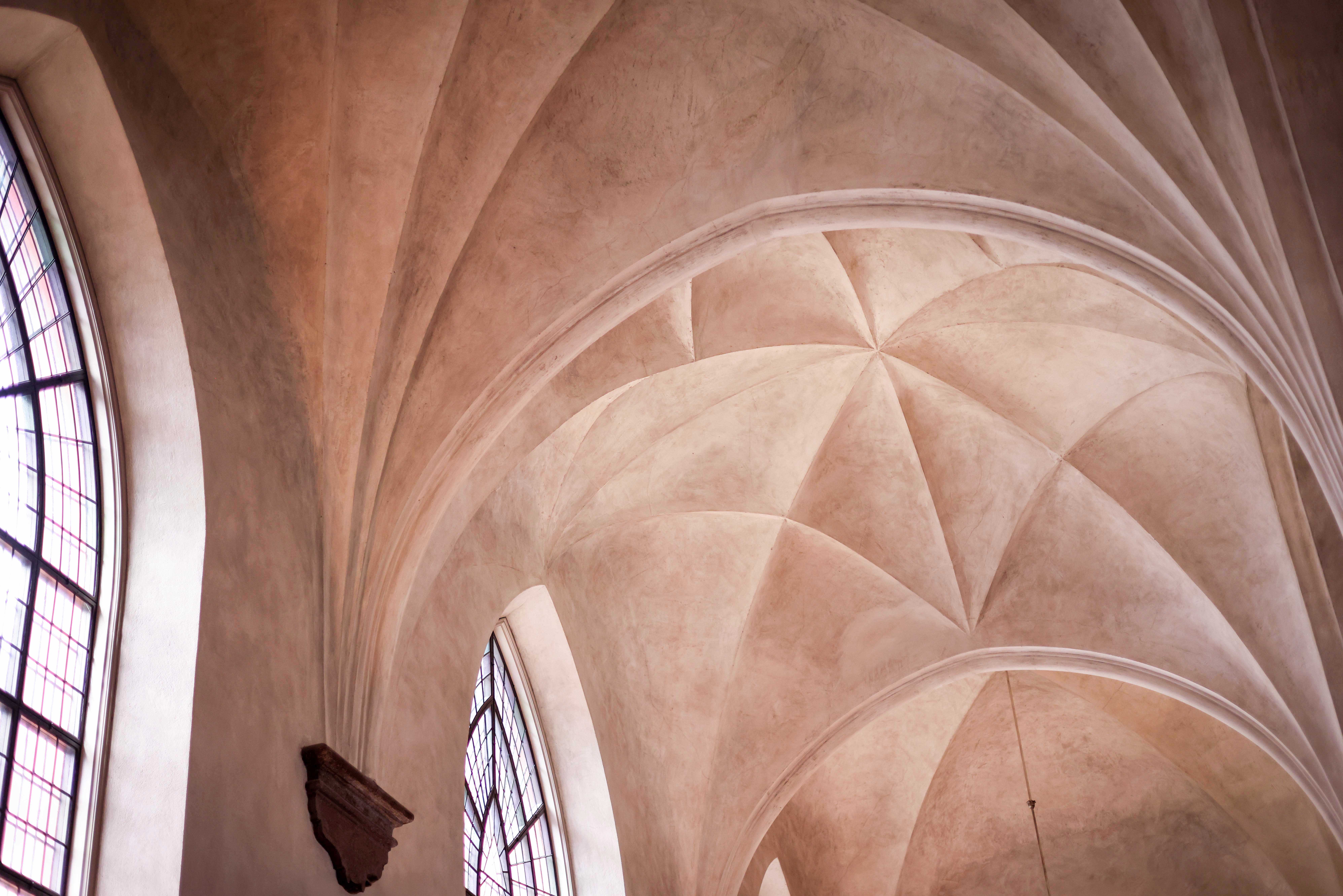 Takvalven i Sankt Jacobs kyrka fotograferade underifrån