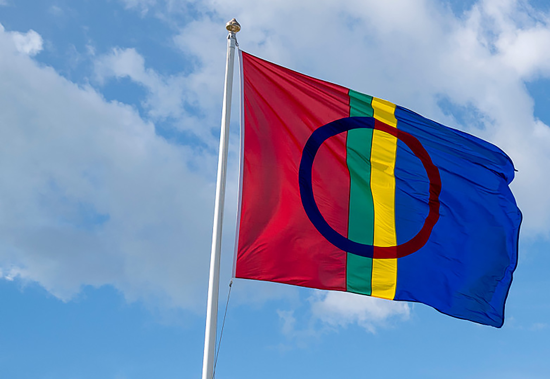 Den samiska flaggan. 