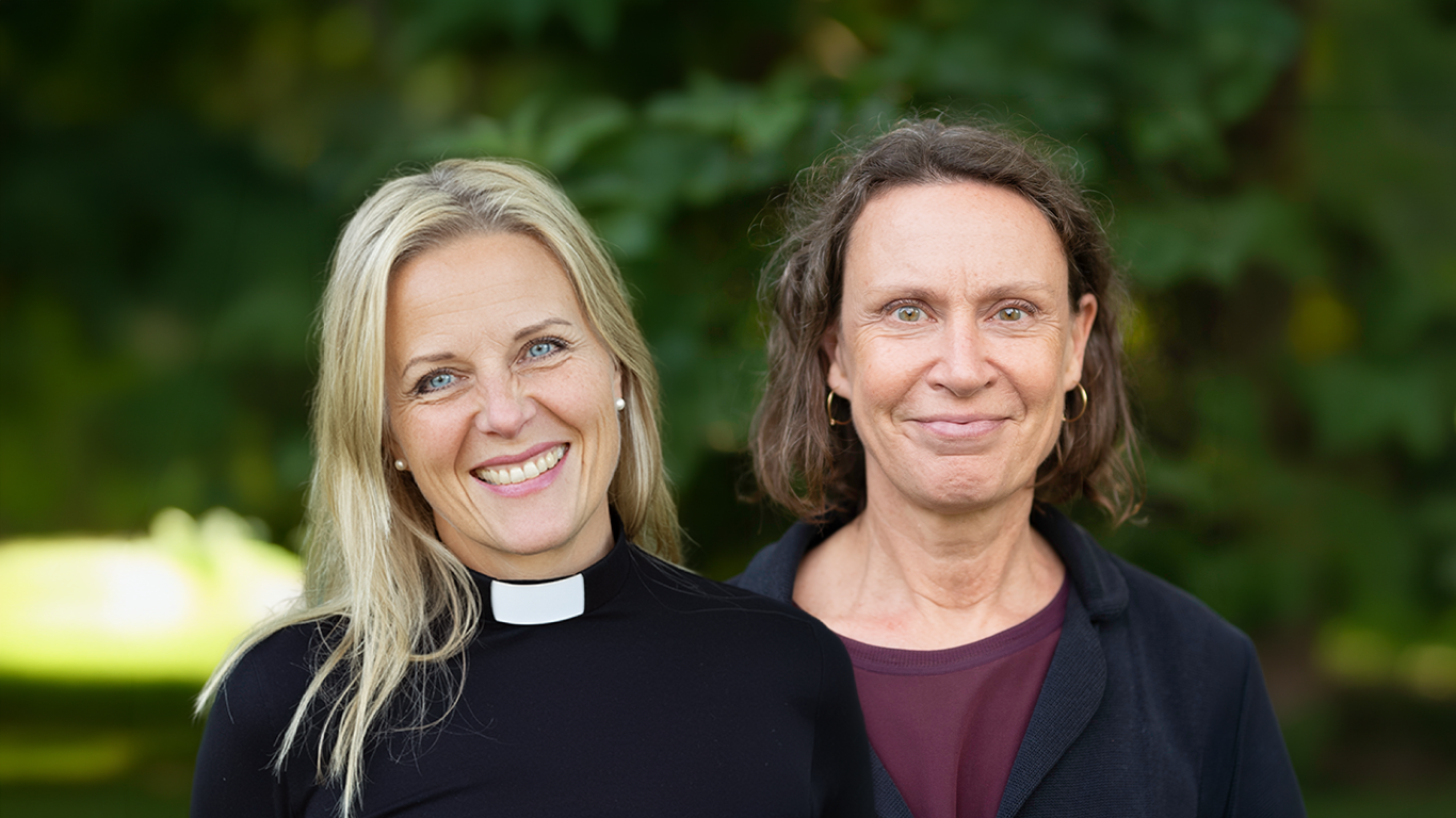 Kollage med Randi Guldstrand (präst) och Maria Resare (musiker)