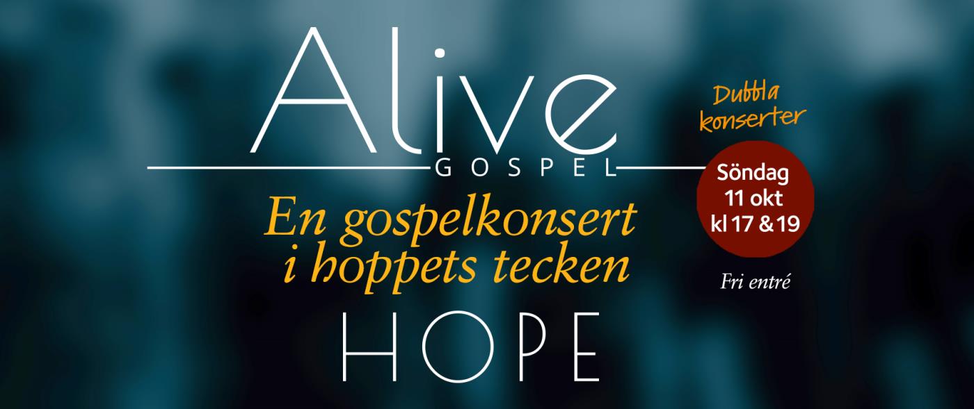 En gospelkonsert i hoppets tecken | Dubbla konserter | Fri entré