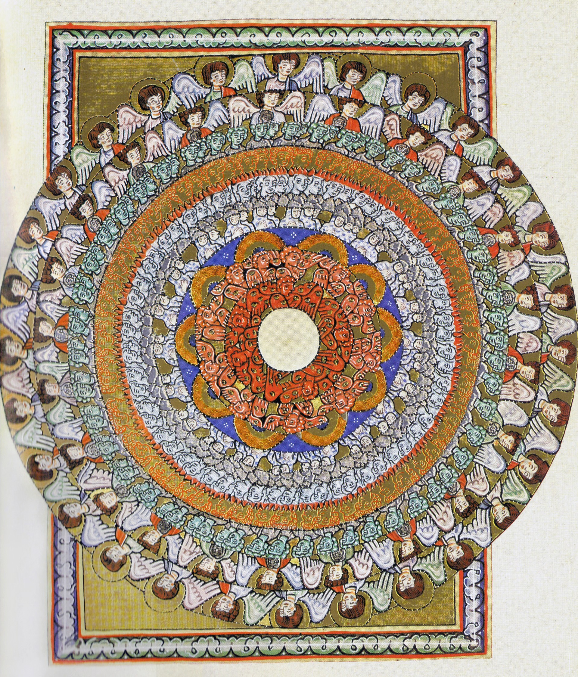 Målning av Hildegard von Bingen