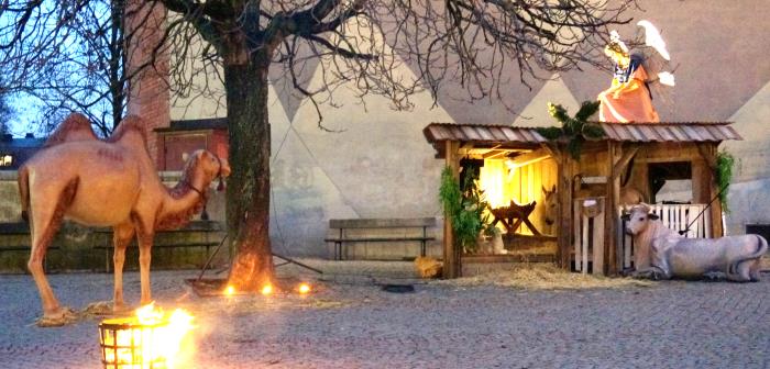 Julkrubban på Årsta torg
