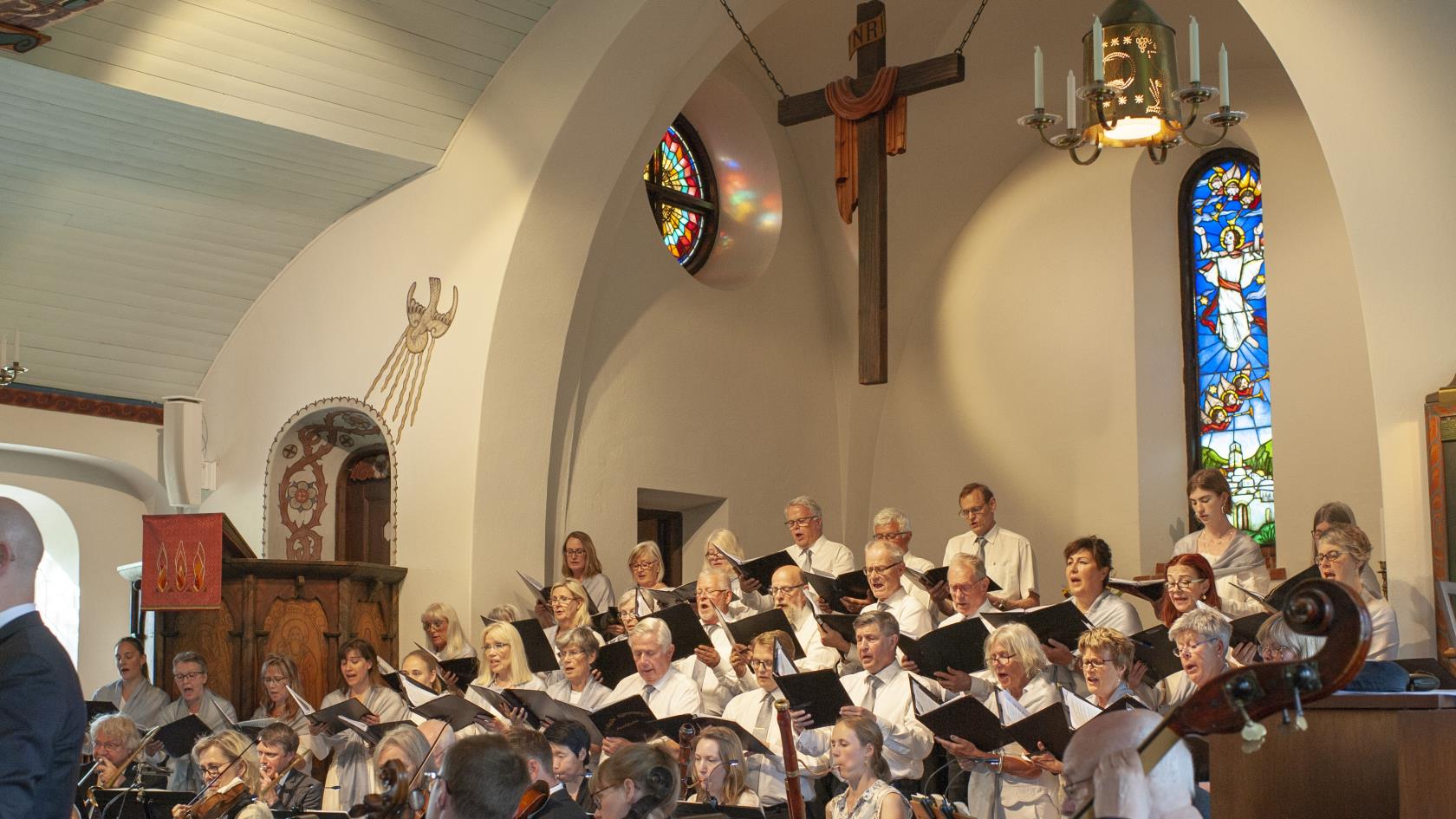 Enskede kammarkör sjunger i Enskede kyrka