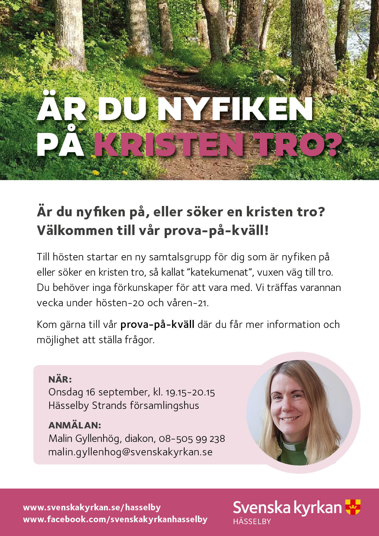 Nyfiken på kristen tro? Välkommen till vår prova-på-kväll! 