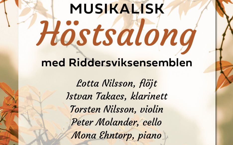 Musikalisk höstsalong med Riddersviksensembeln