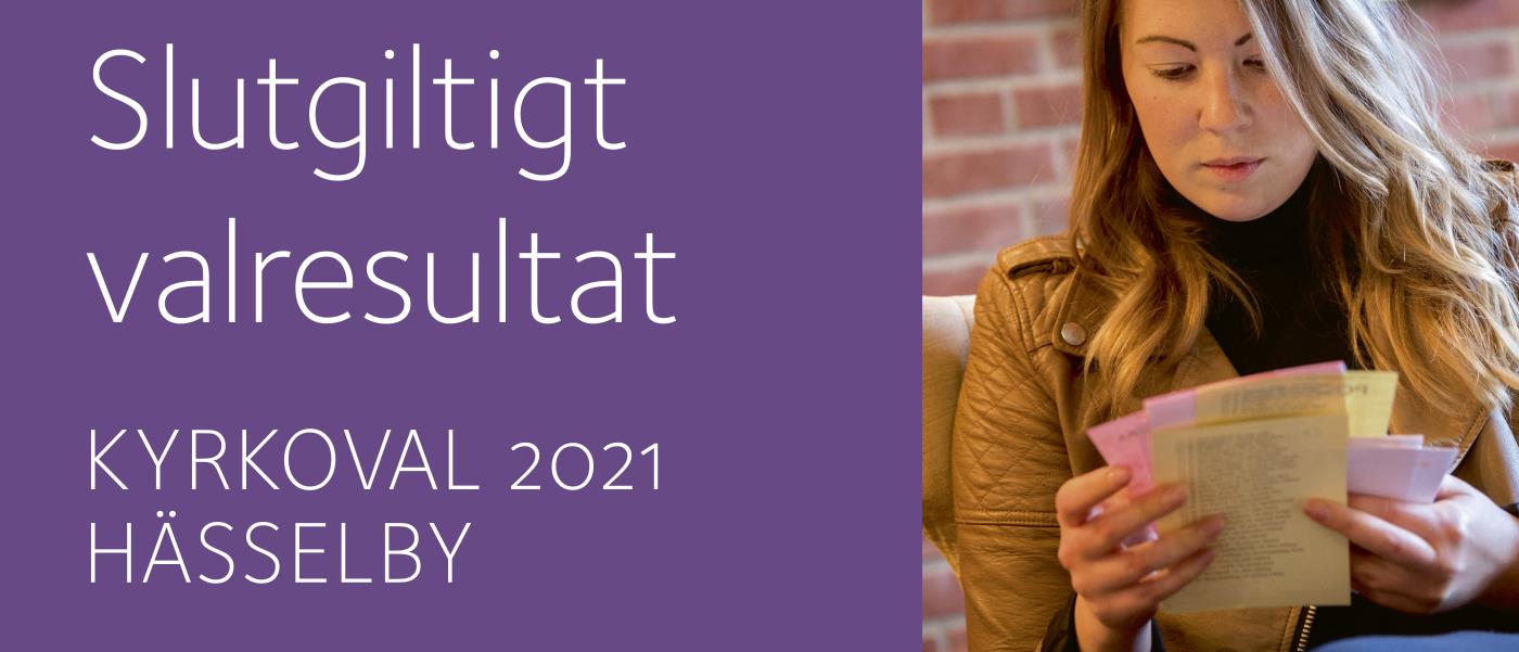 Slutgiltigt valresultat, kyrkovalet 2021