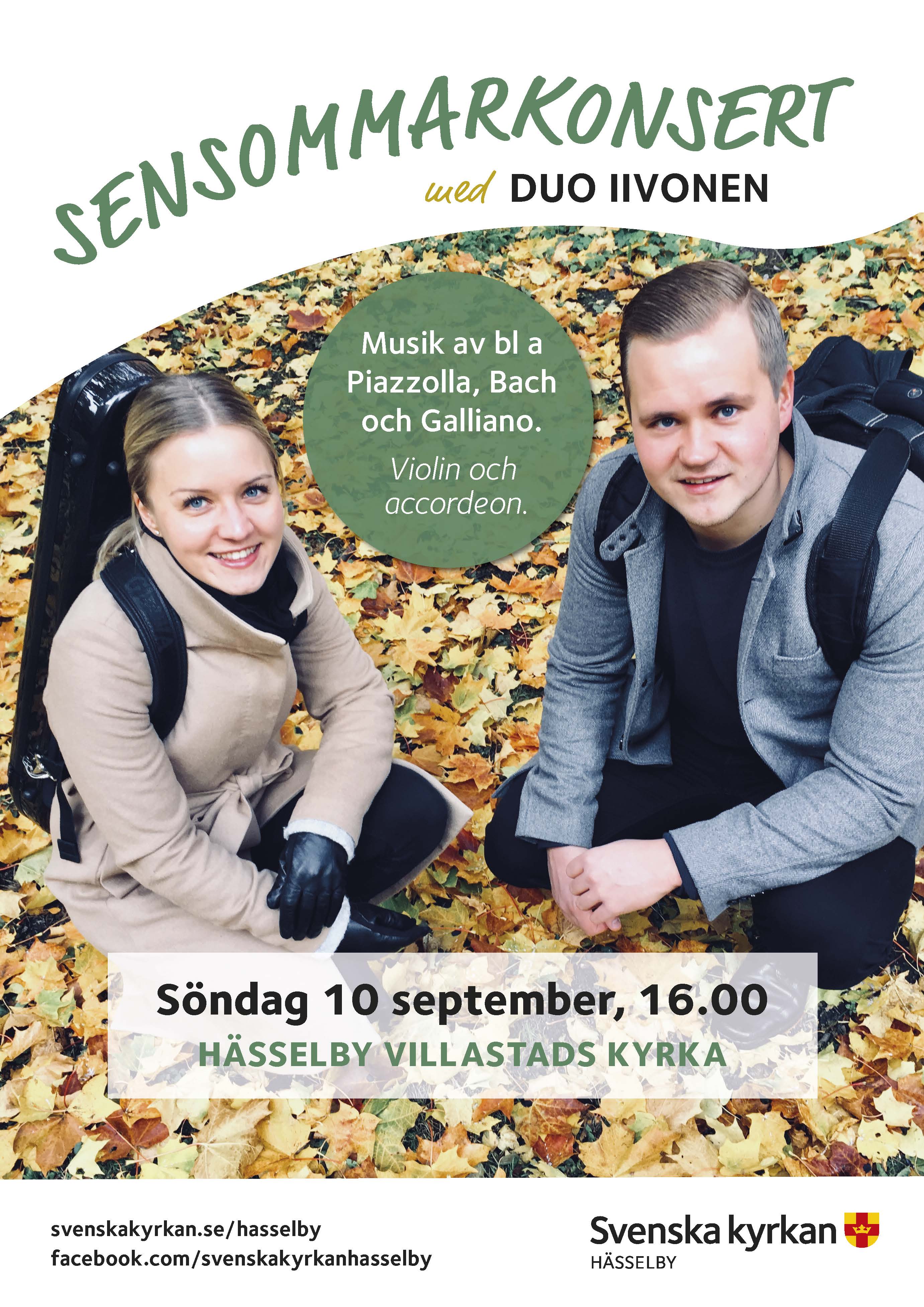 Sensommarkonsert med Duo Iivonen.