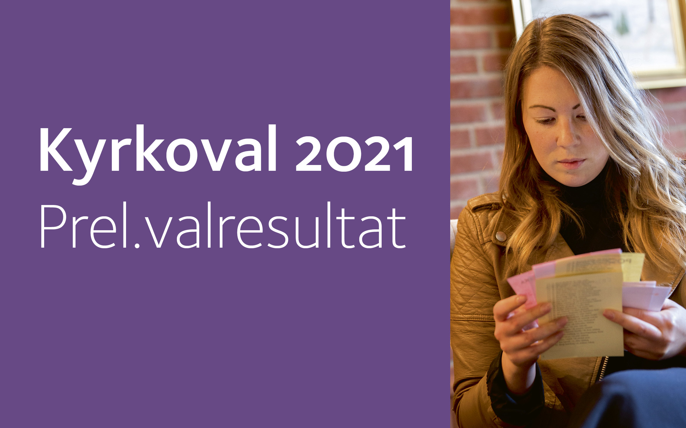 Kyrkoval 2021, prel valresultat