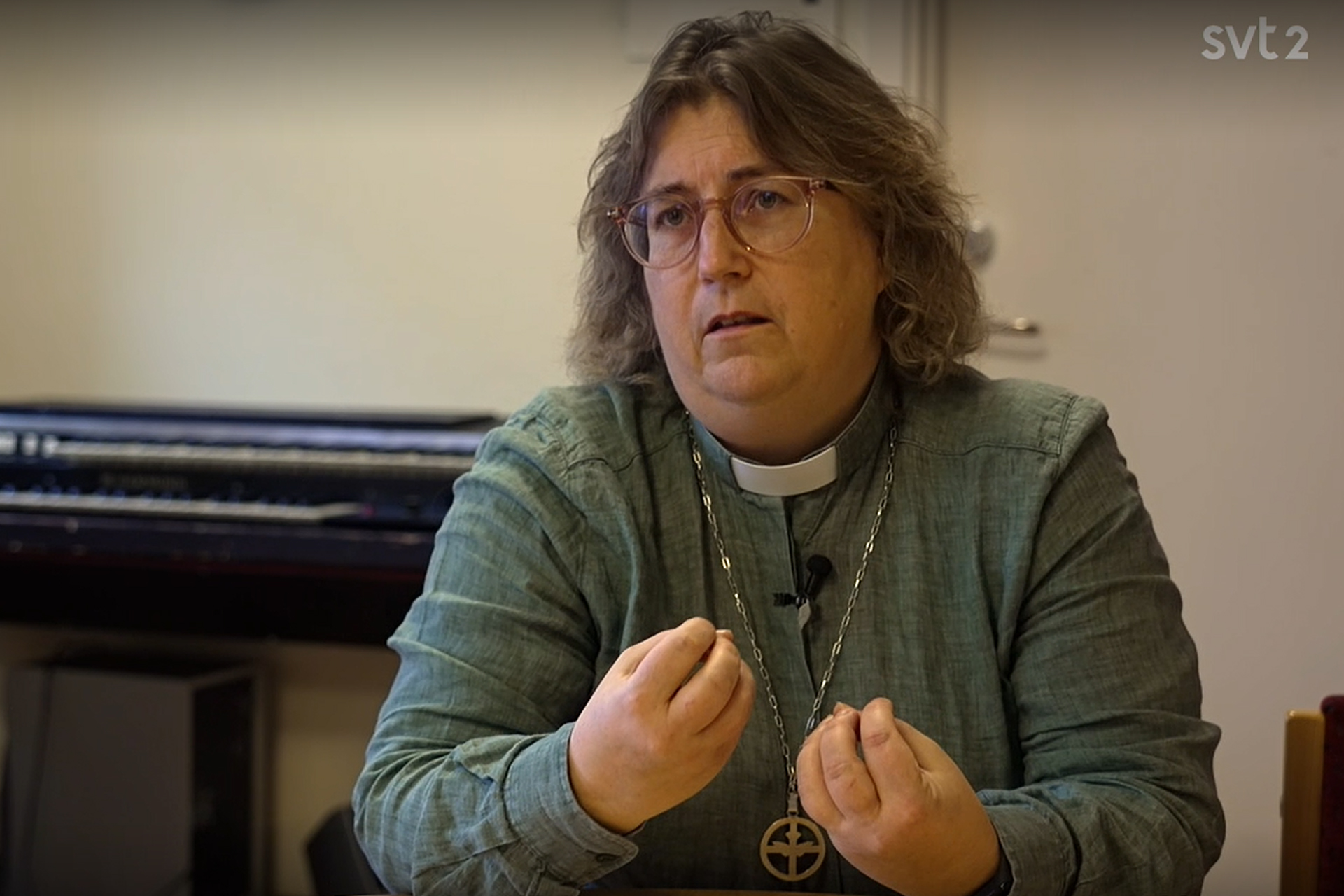 Skärholmens församling i SVT:s "Aktuellt".