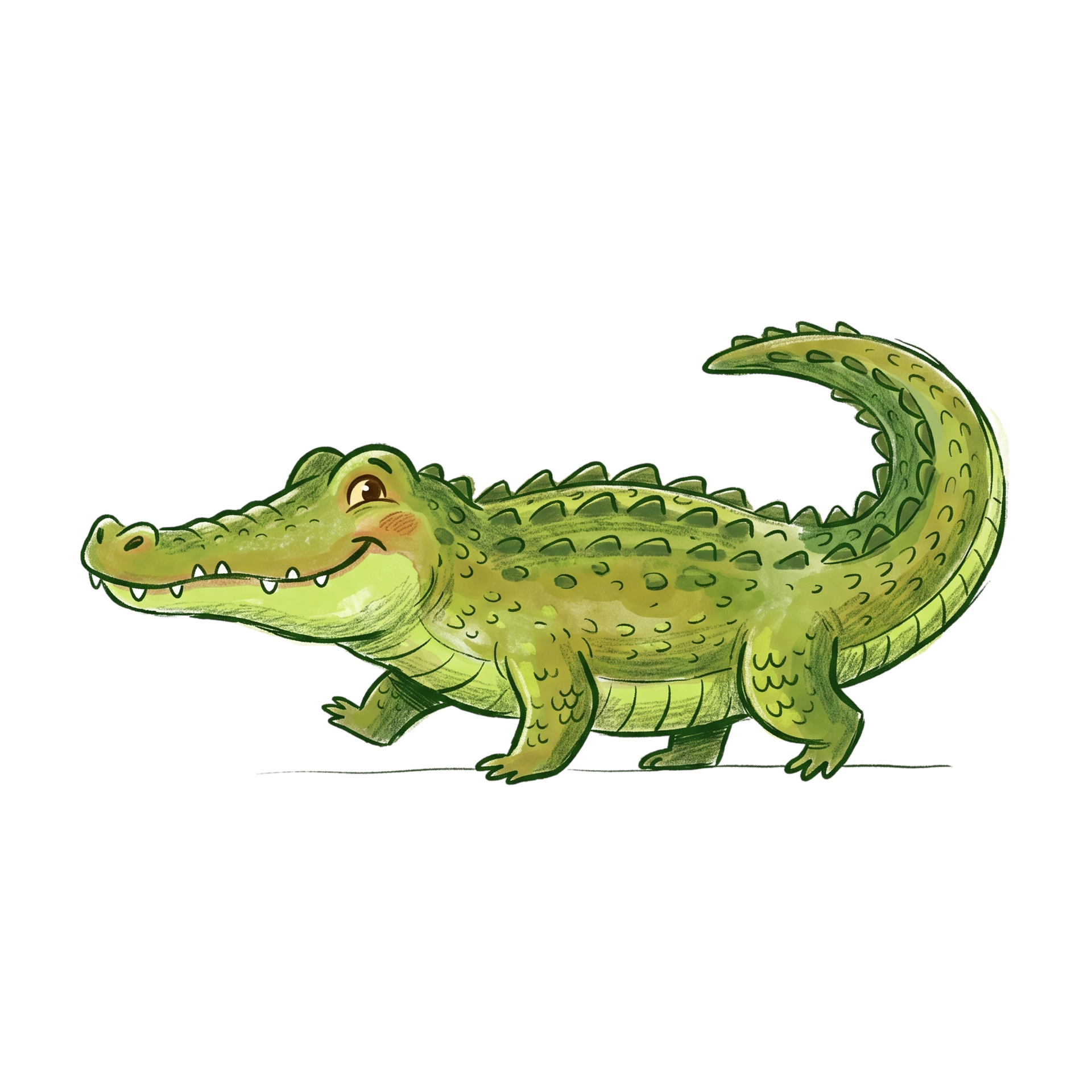 Krokodil Illustration