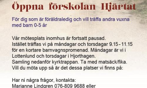 Välkommen på barnvagnspromenad varje måndag och torsdag kl 9.15, läs mer nedan om barnvagnspromenader
