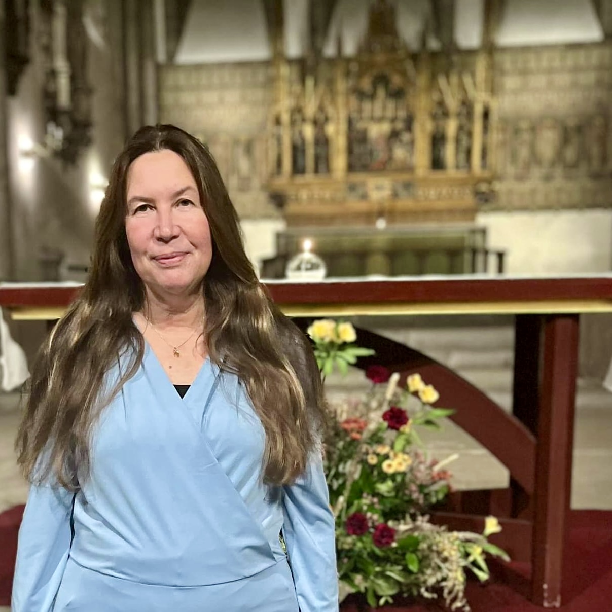 Maria Sundin i domkyrkan