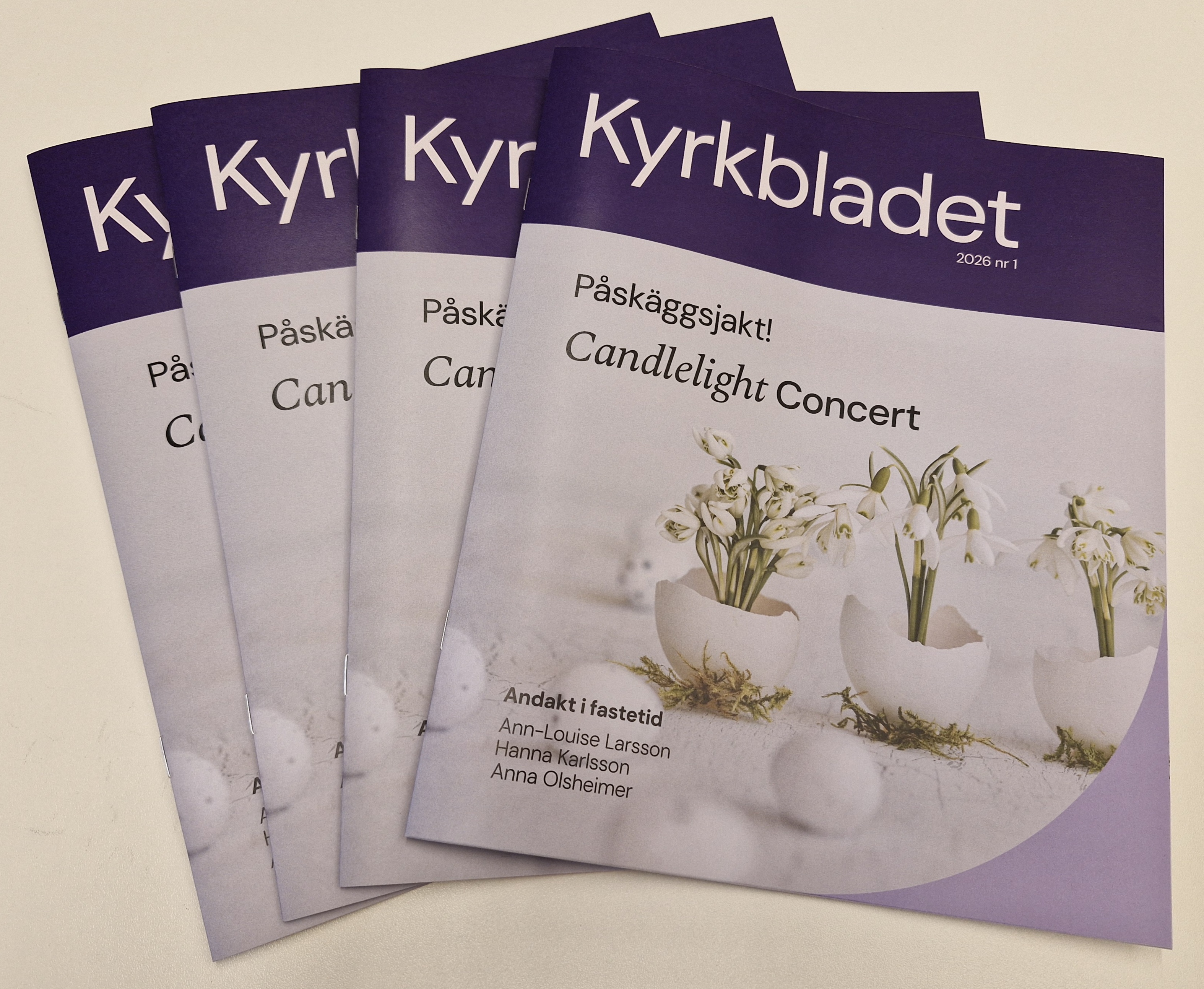 Bild på församlingstidningen Kyrkbladet
